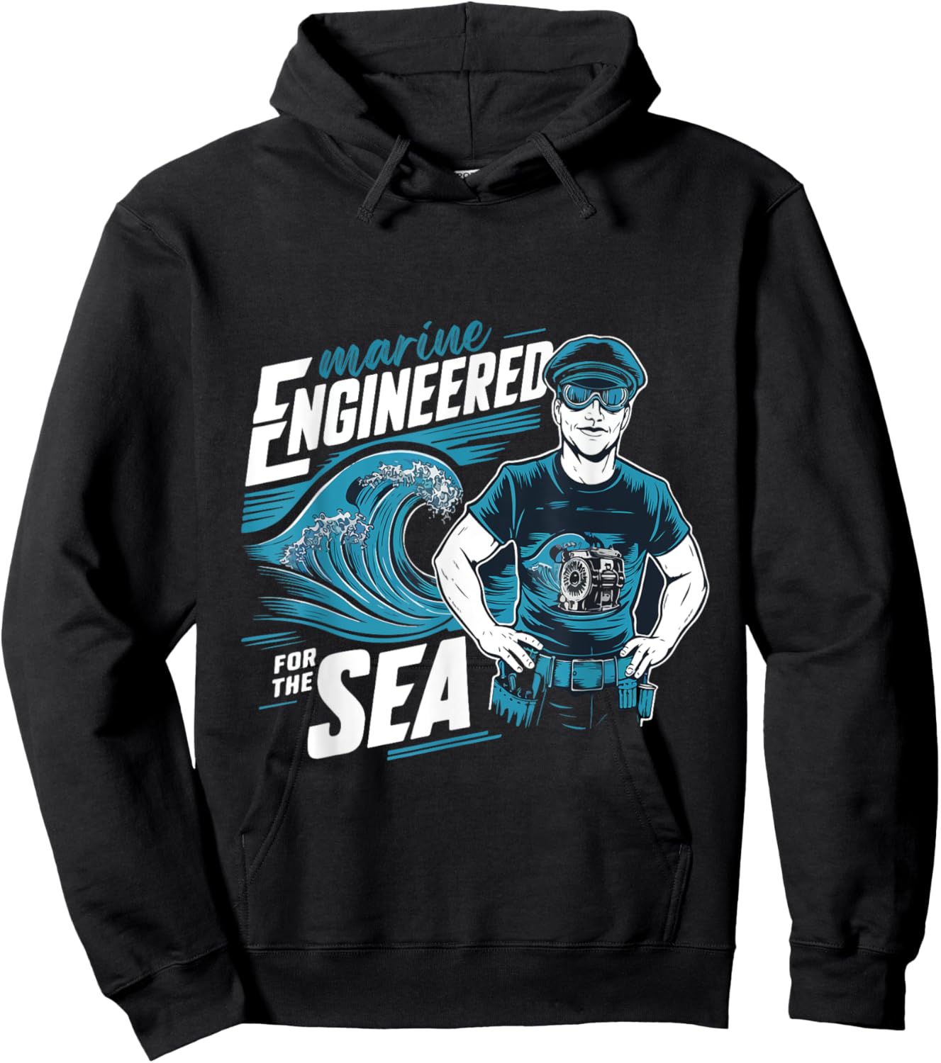Sea Engineer Mechanical Engineering Hoodie - Hoodie | Black