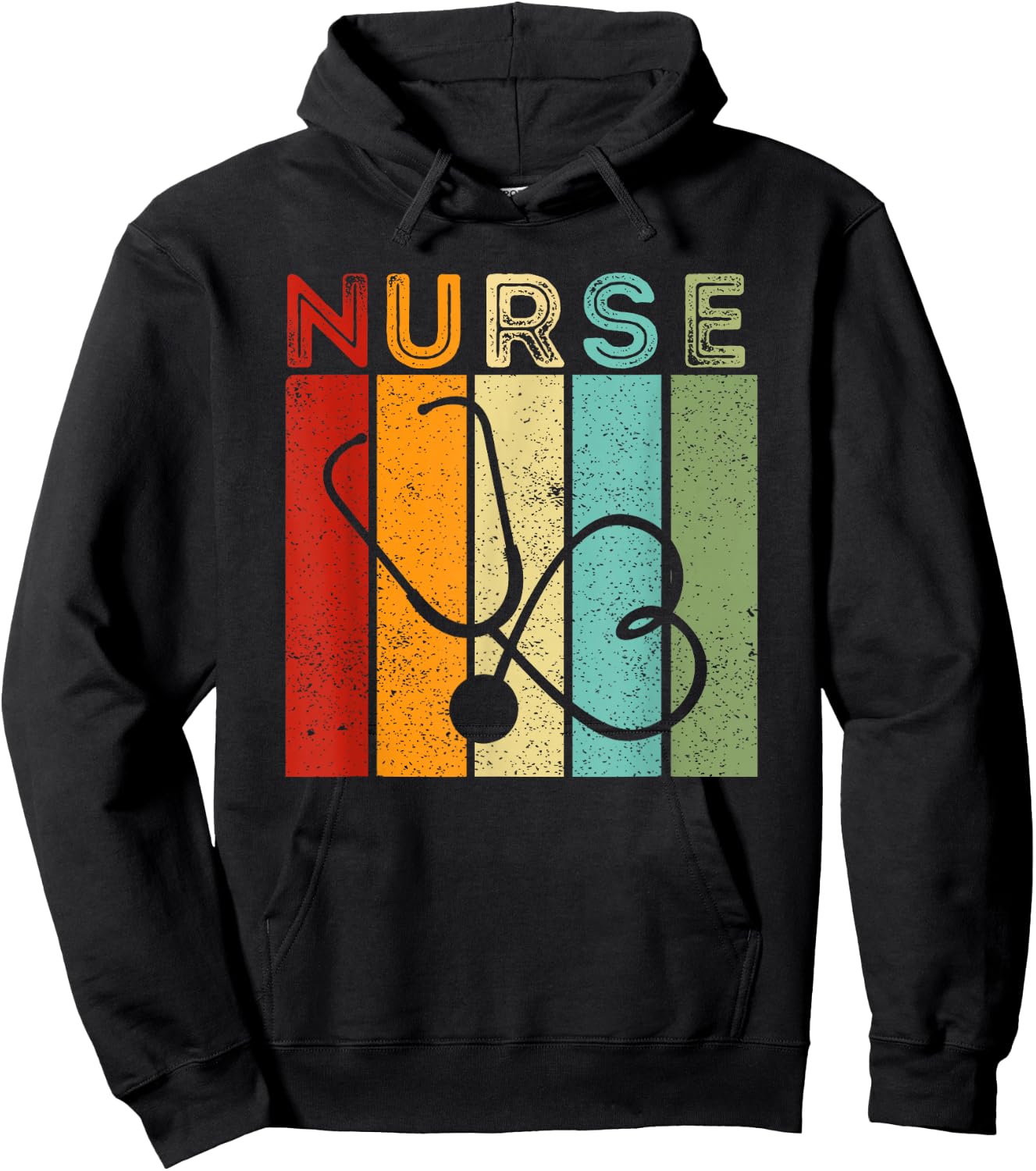 Funny Medical Practitioners Doctor Nurse Gifts Vintage Nurse Retro RN Nursing Student Graduation Men Women Hoodie - Hoodie | Black