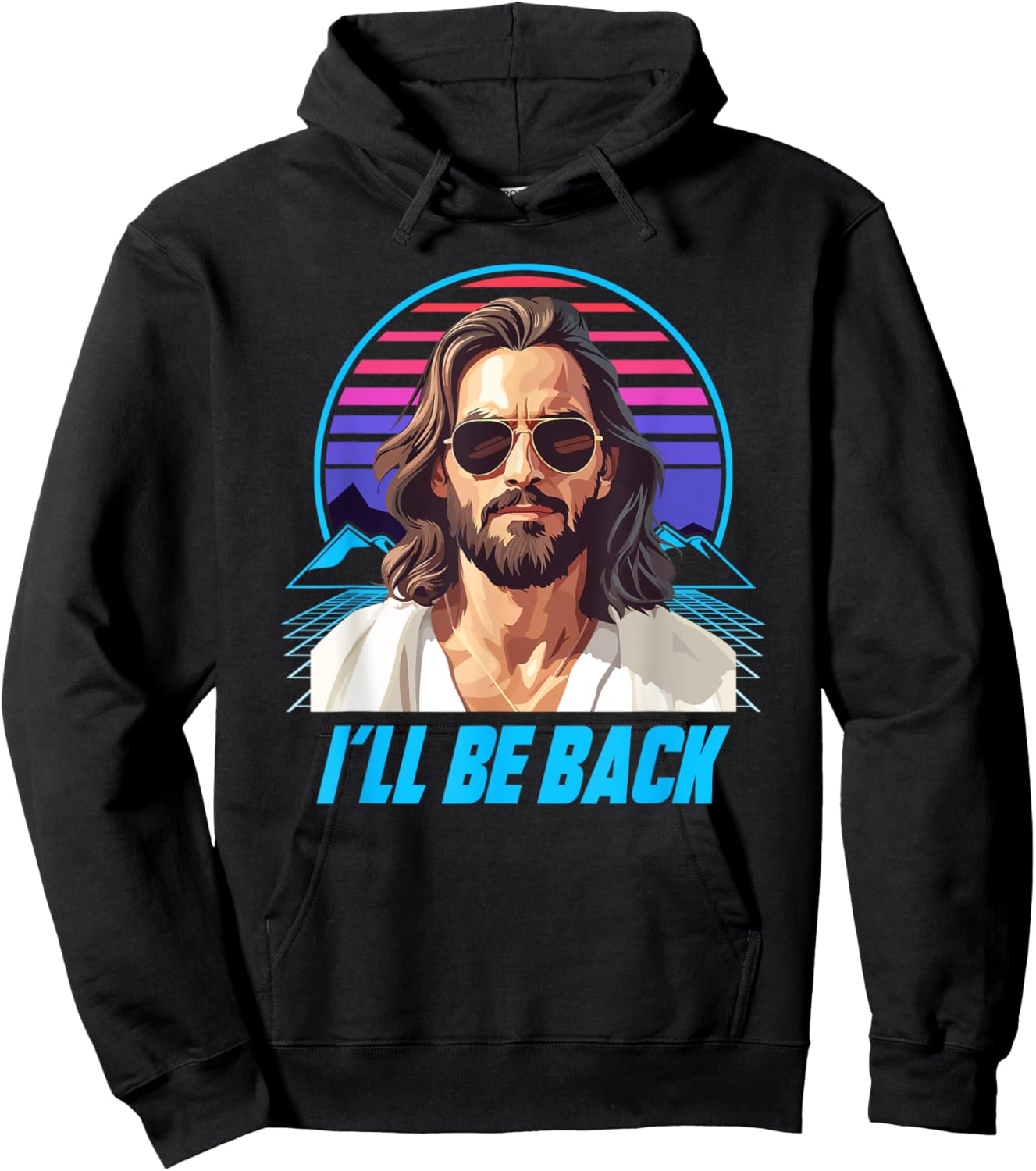 Jesus I´ll Be Back 80s Hoodie - Hoodie | Black