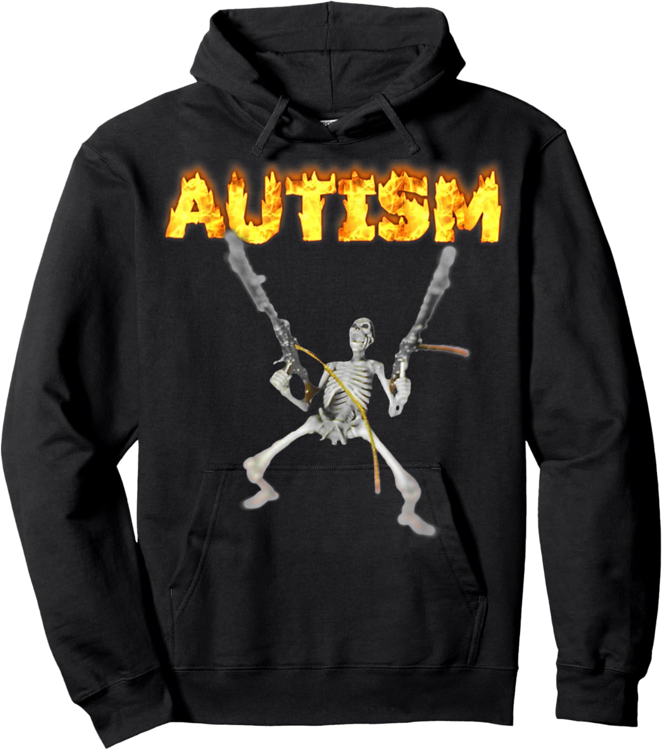 Autism Skeleton Meme Hoodie - Hoodie | Black