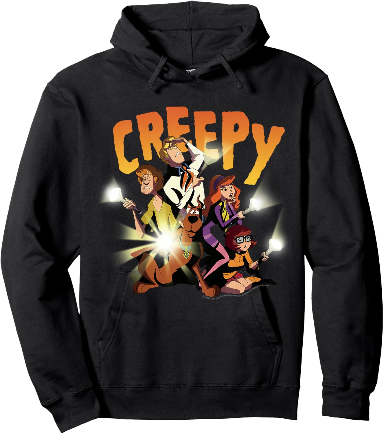Kids Scooby-Doo Mystery Gang Group Shot Creepy Hoodie - Hoodie | Black