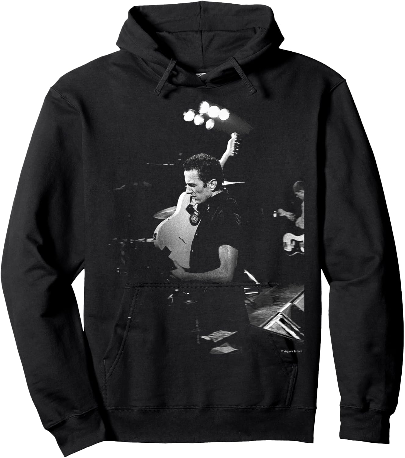 The Clash Joe Strummer at The Palais by Virginia Turbett Hoodie - Hoodie | Black