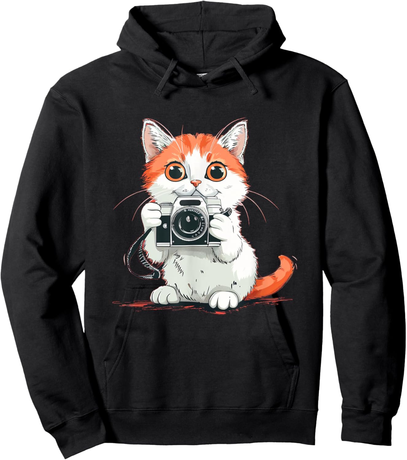 Cute Camera Cat Costume for funny Boys and Girls Hoodie - Hoodie | Black