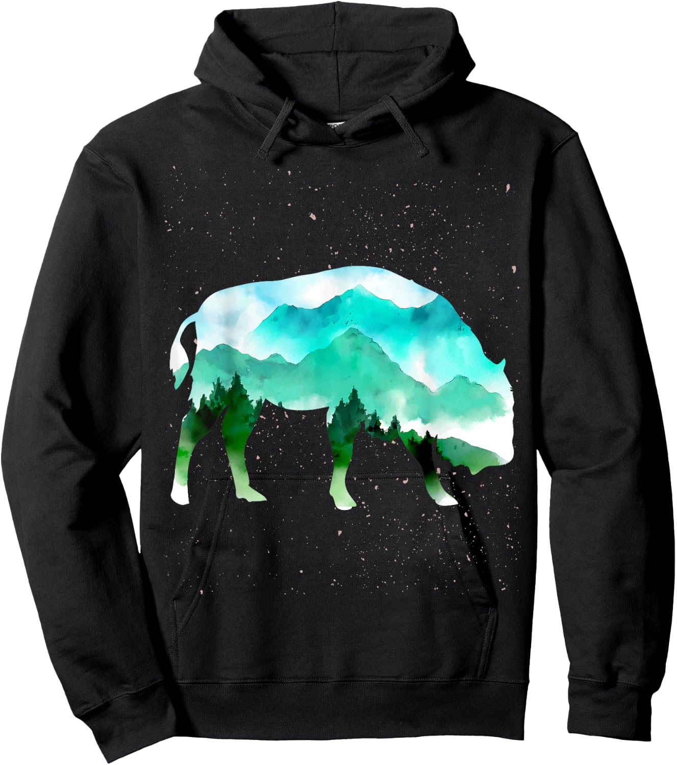 Landscape Buffalo Hoodie - Hoodie | Black
