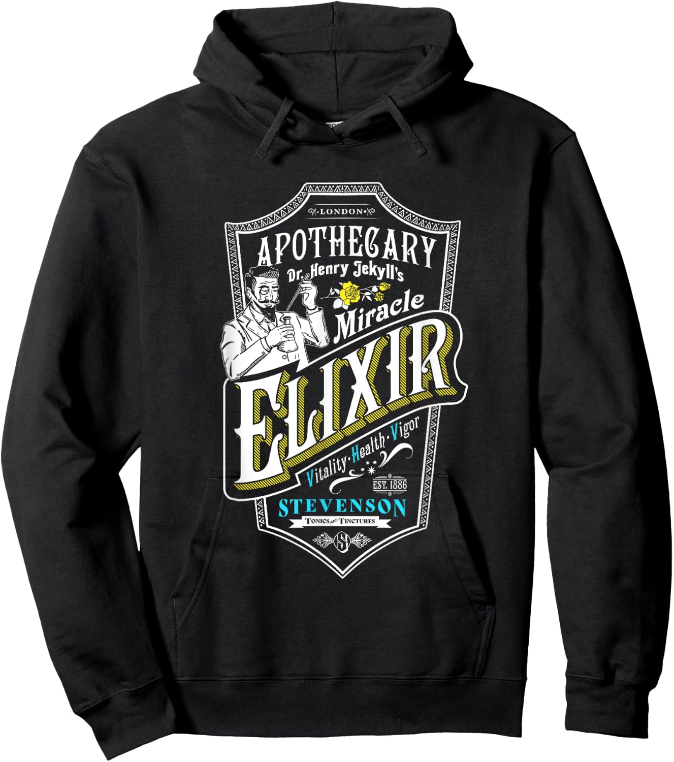Dr. Jekyll Apothacary Mr Hyde - Jekyll and Hyde Shirt Hoodie - Hoodie | Black