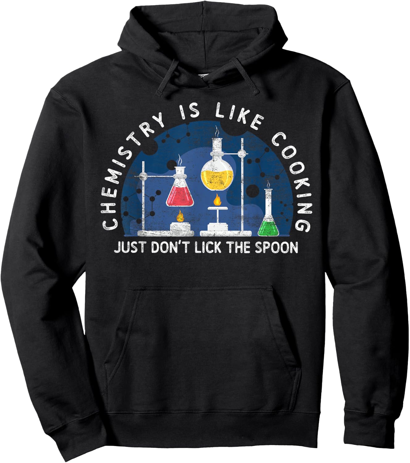 Funny Chemist Gifts Chemistry Is Like Cooking Science Nerd Hoodie - Hoodie | Black