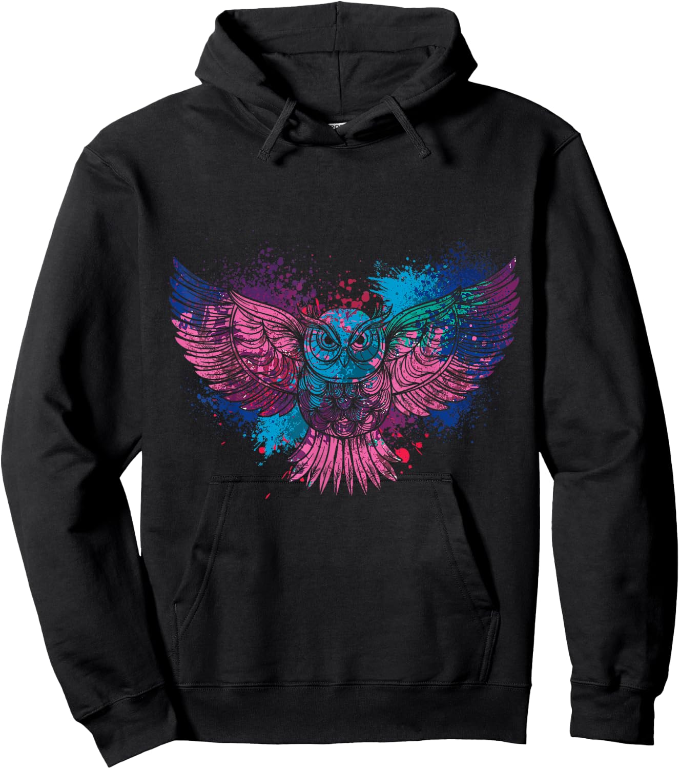 Forest Birds Gift Animal Lover Owl Hoodie - Hoodie | Black
