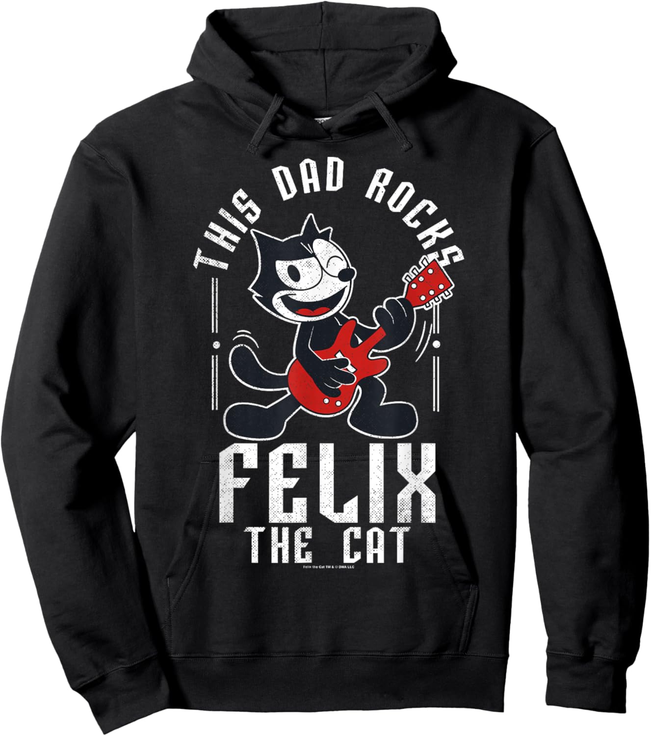 Felix the Cat Father's Day This Dad Rocks Poster Hoodie - Hoodie | Black