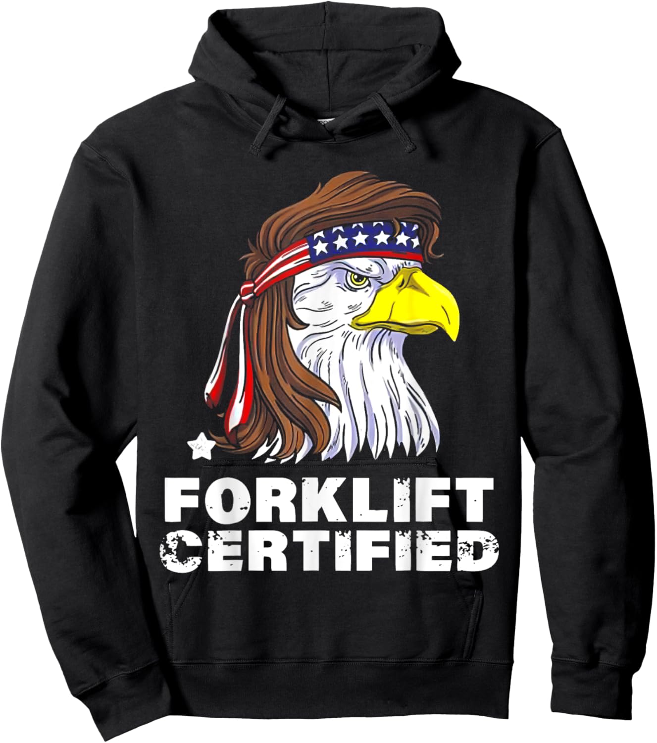 Forklift Certified Eagle America Hoodie - Hoodie | Black