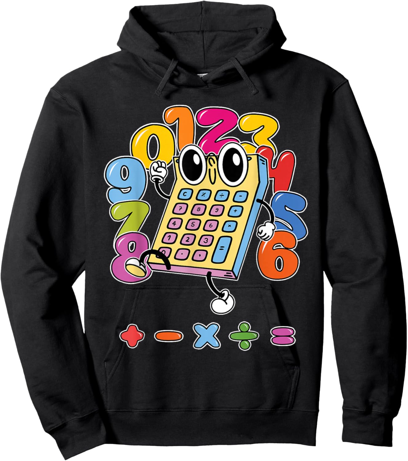 Number t shirts kids number day costume calculator costume Hoodie - Hoodie | Black