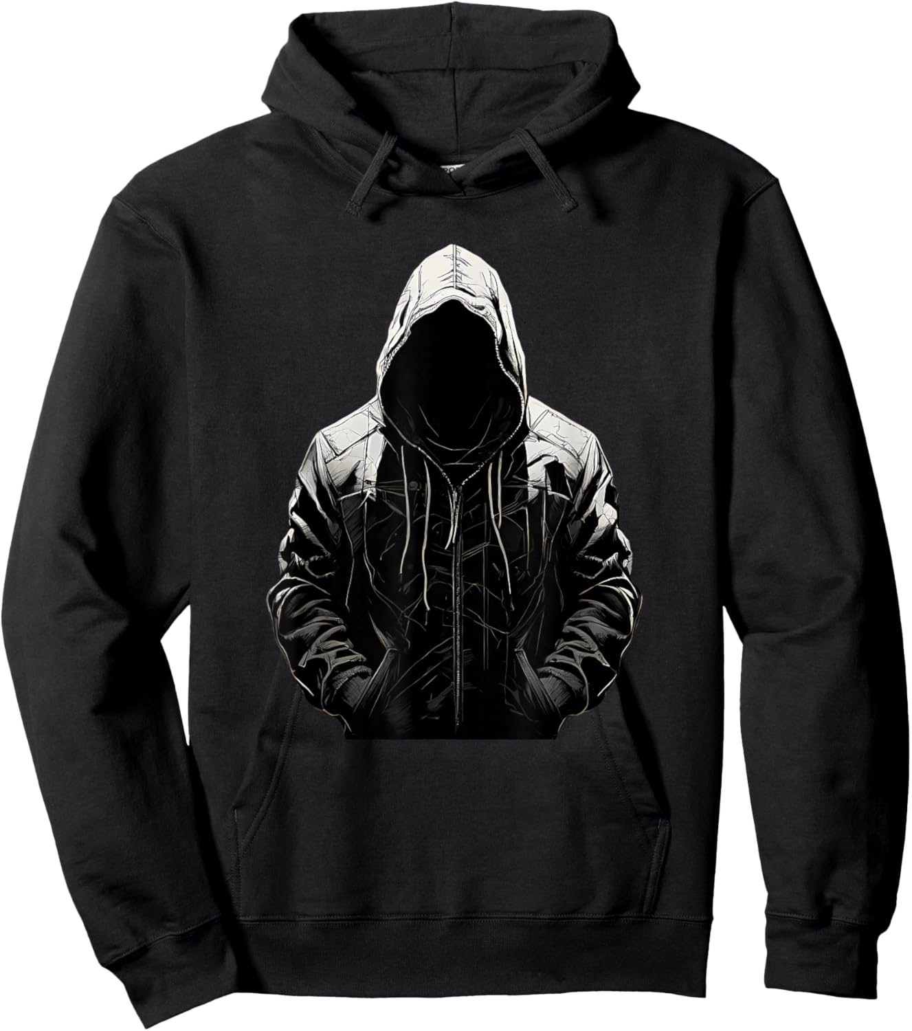 Hip Hop Rapper Graphic Black T Shirt Streetwear Men Hoodie - Hoodie | Black
