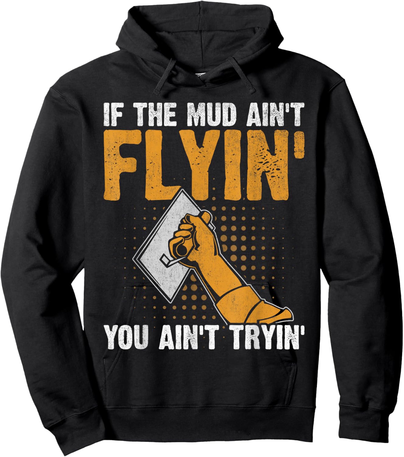 Drywall Finisher Home Renovation Funny Drywall Finisher Hoodie - Hoodie | Black