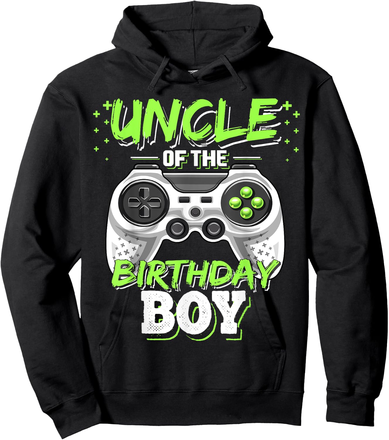 Uncle of the Birthday Boy Matching Video Game Birthday Gift Hoodie - Hoodie | Black
