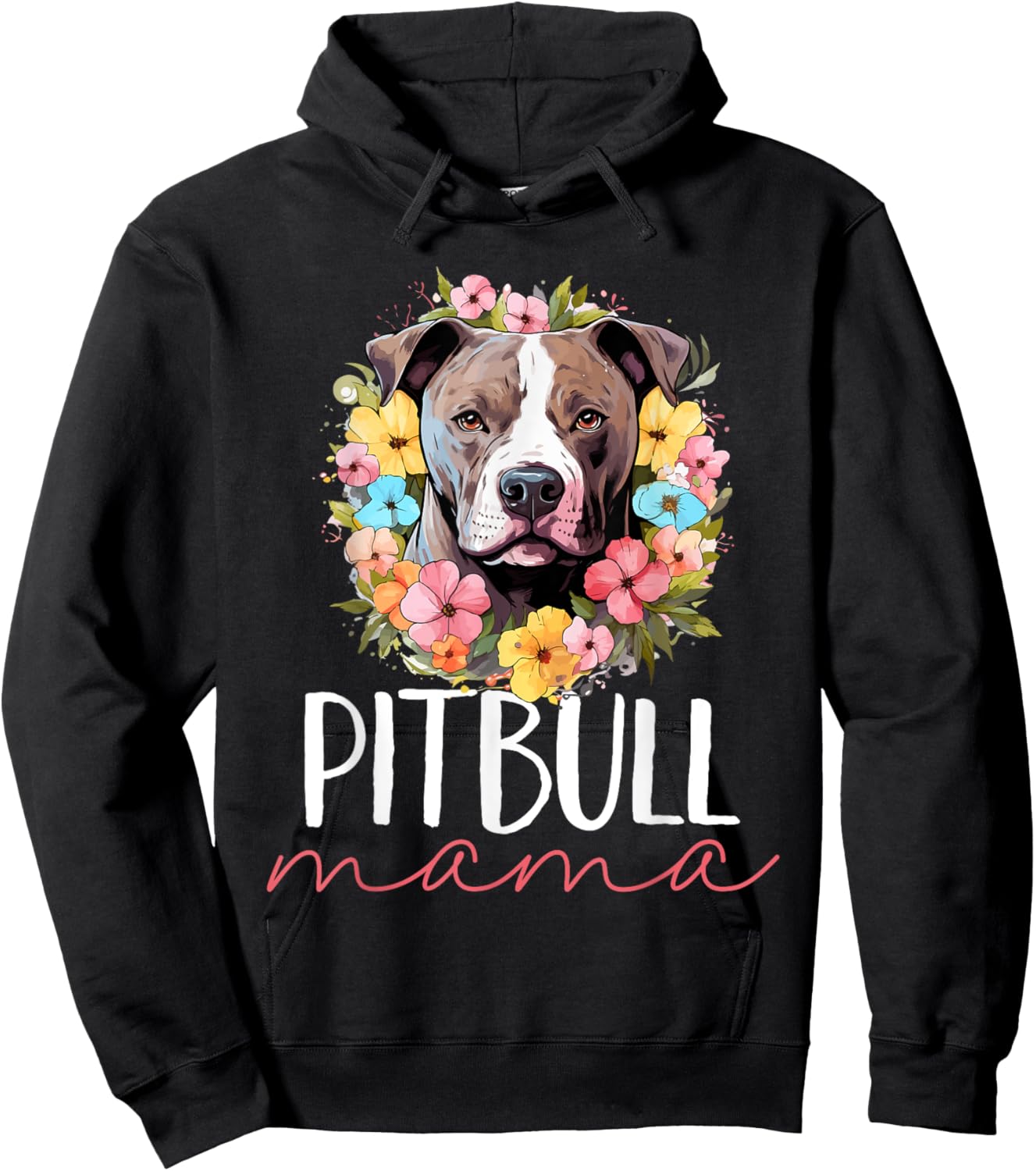 Pitbull Pittie - Pitbull Mama Hoodie - Hoodie | Black