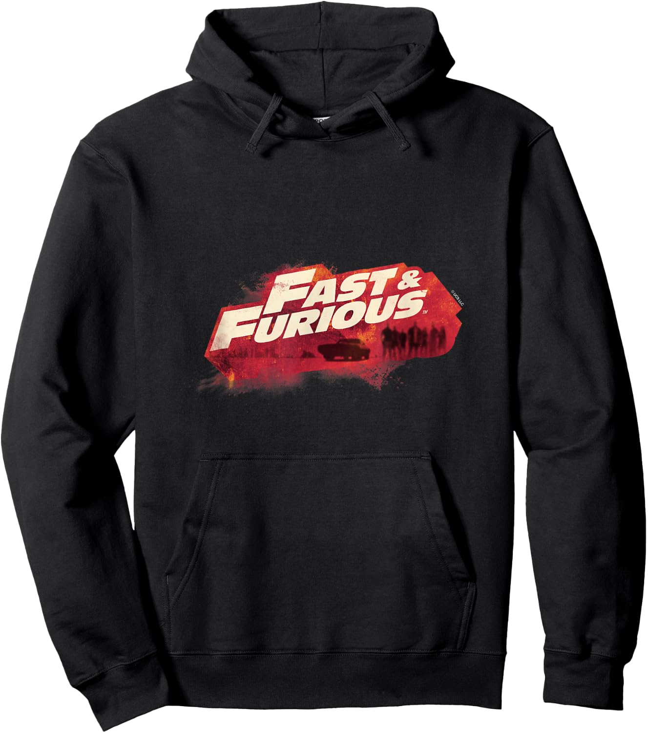 Fast & Furious Red Hue Logo Hoodie - Hoodie | Black