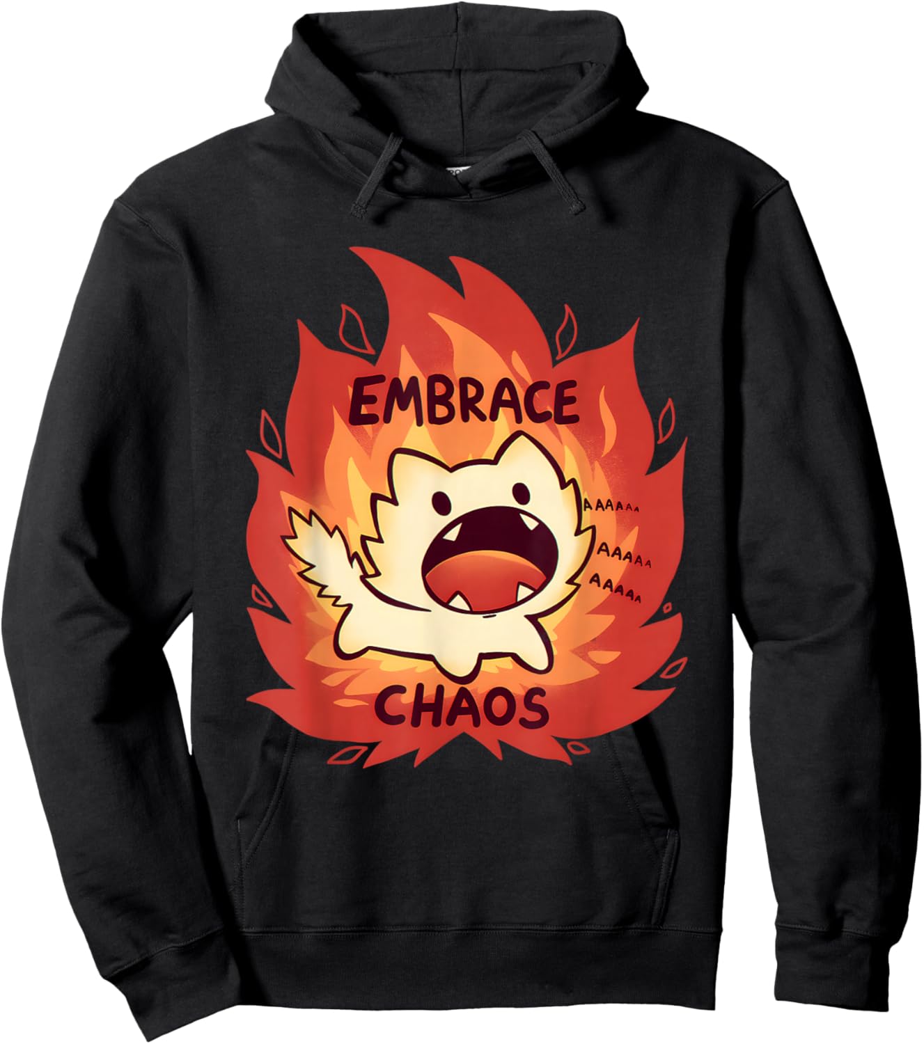 Fire Embrace Chaos Hoodie - Hoodie | Black