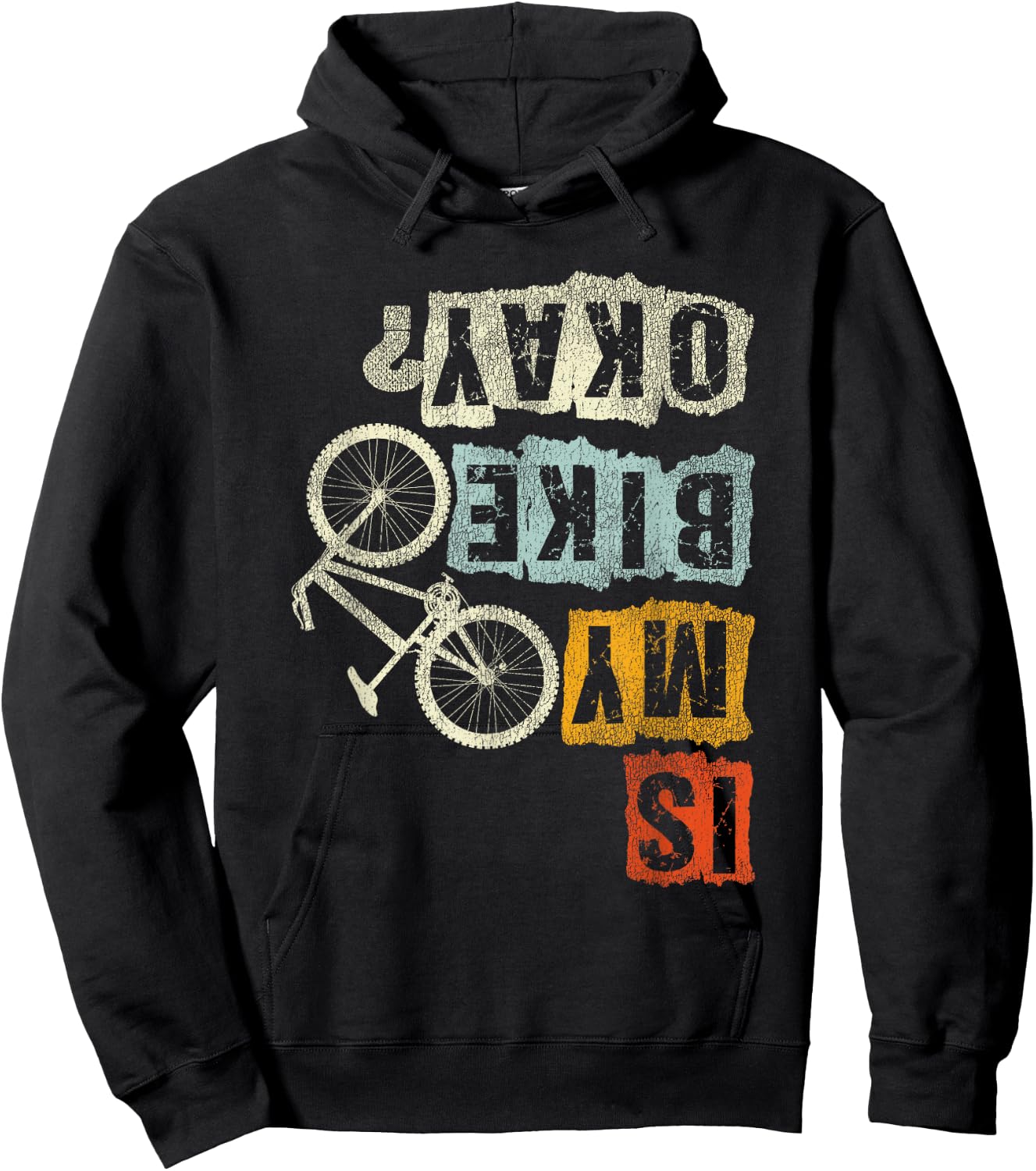 Is My Bike Okay? Mountain Biker Bike Gifts MTB Hoodie - Hoodie | Black