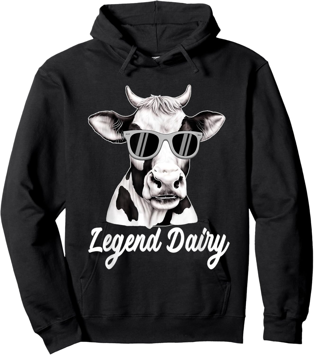 Legend Dairy Farmer Cow Dairy Cow Farmer Dairy Farming Hoodie - Hoodie | Black