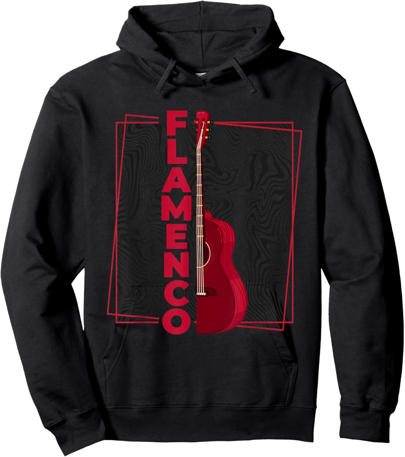 Flamenco | Spanish Dance Guitar | Spain Flamenco Hoodie - Hoodie | Black