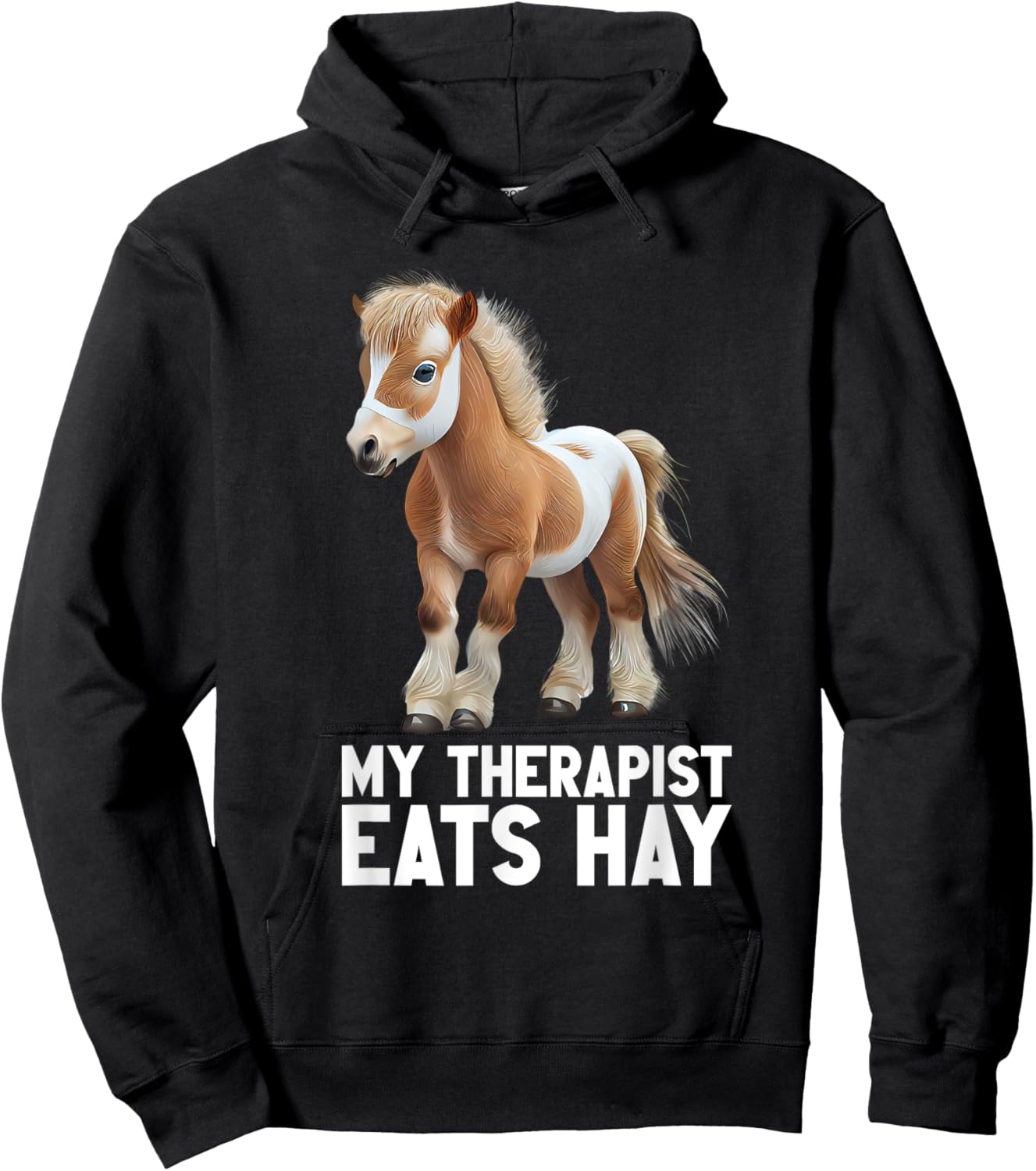 Miniature Horse Mini Horse Pet Tiny Horse Lover Pony Tie Dye Hoodie - Hoodie | Black