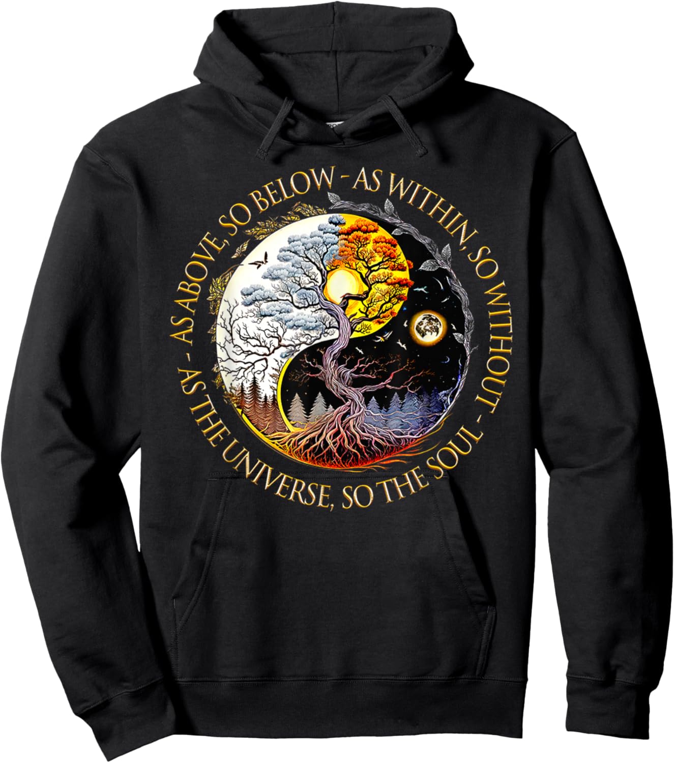 As Above So Below As Within So Without As The Universe Hoodie - Hoodie | Black