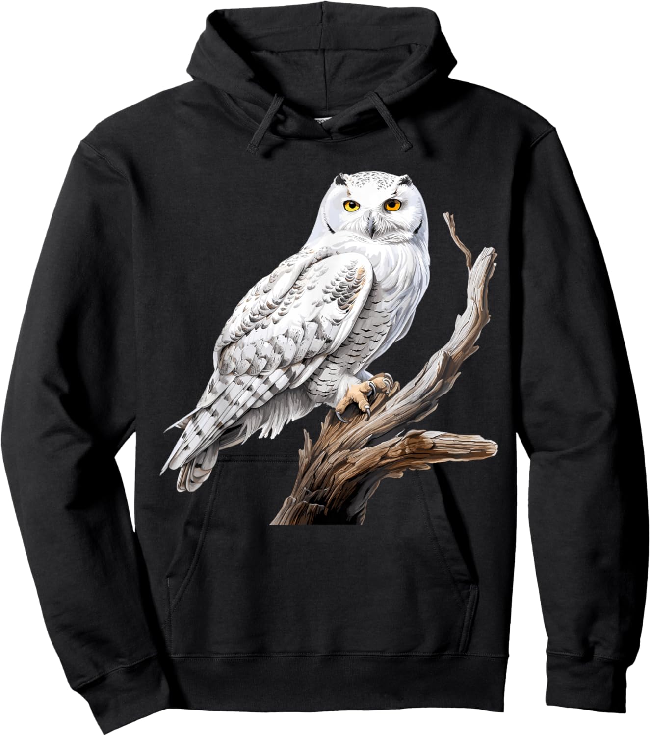 Snowy Owl, Ornithology Snowy Owl Hoodie - Hoodie | Black