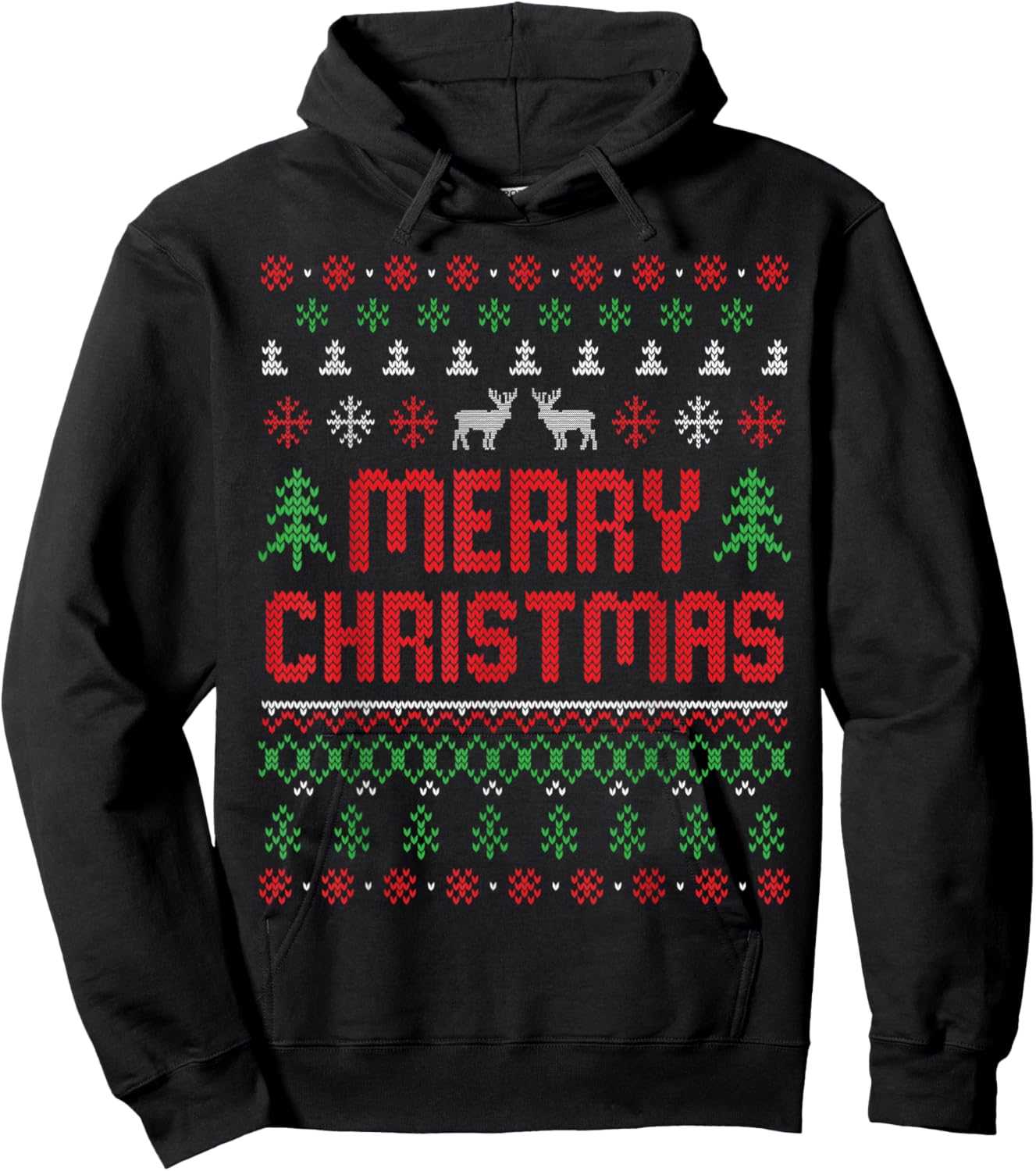 Merry Christmas Hoodie - Hoodie | Black