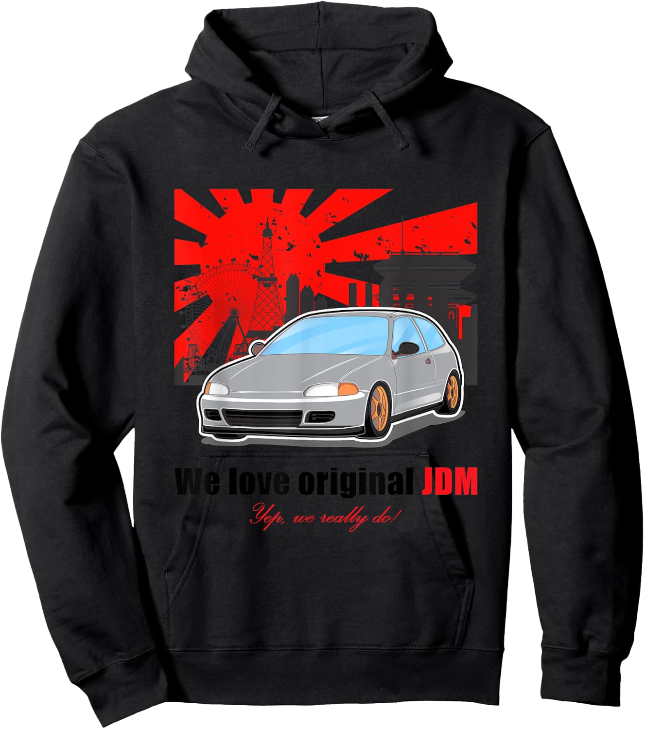 Jdm Japan Car Hoodie - Hoodie | Black