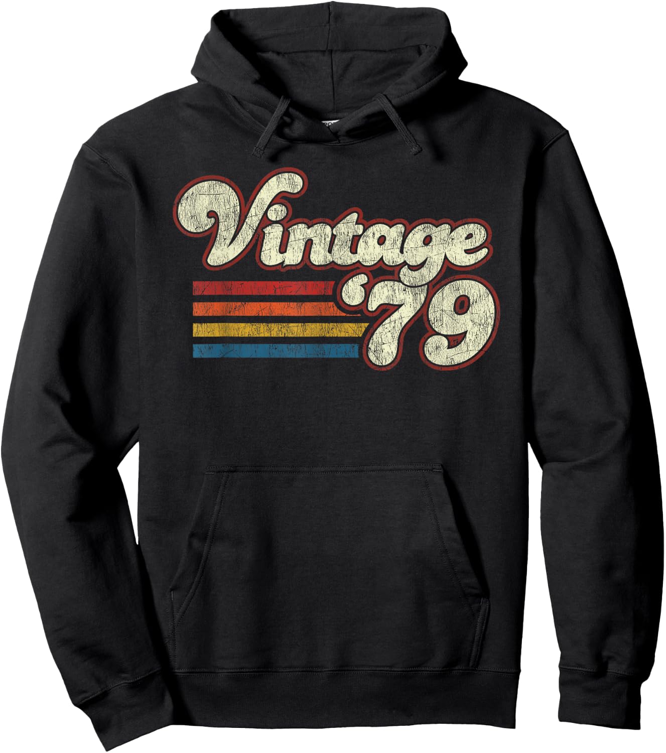 Retro Vintage 1979 Birthday Hoodie - Hoodie | Black