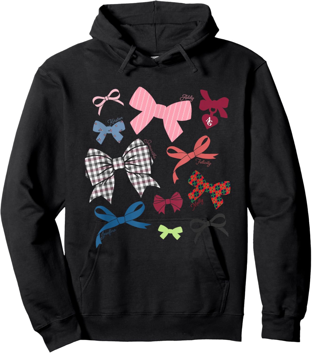 American Girl - Iconic Hair Bows Hoodie - Hoodie | Black