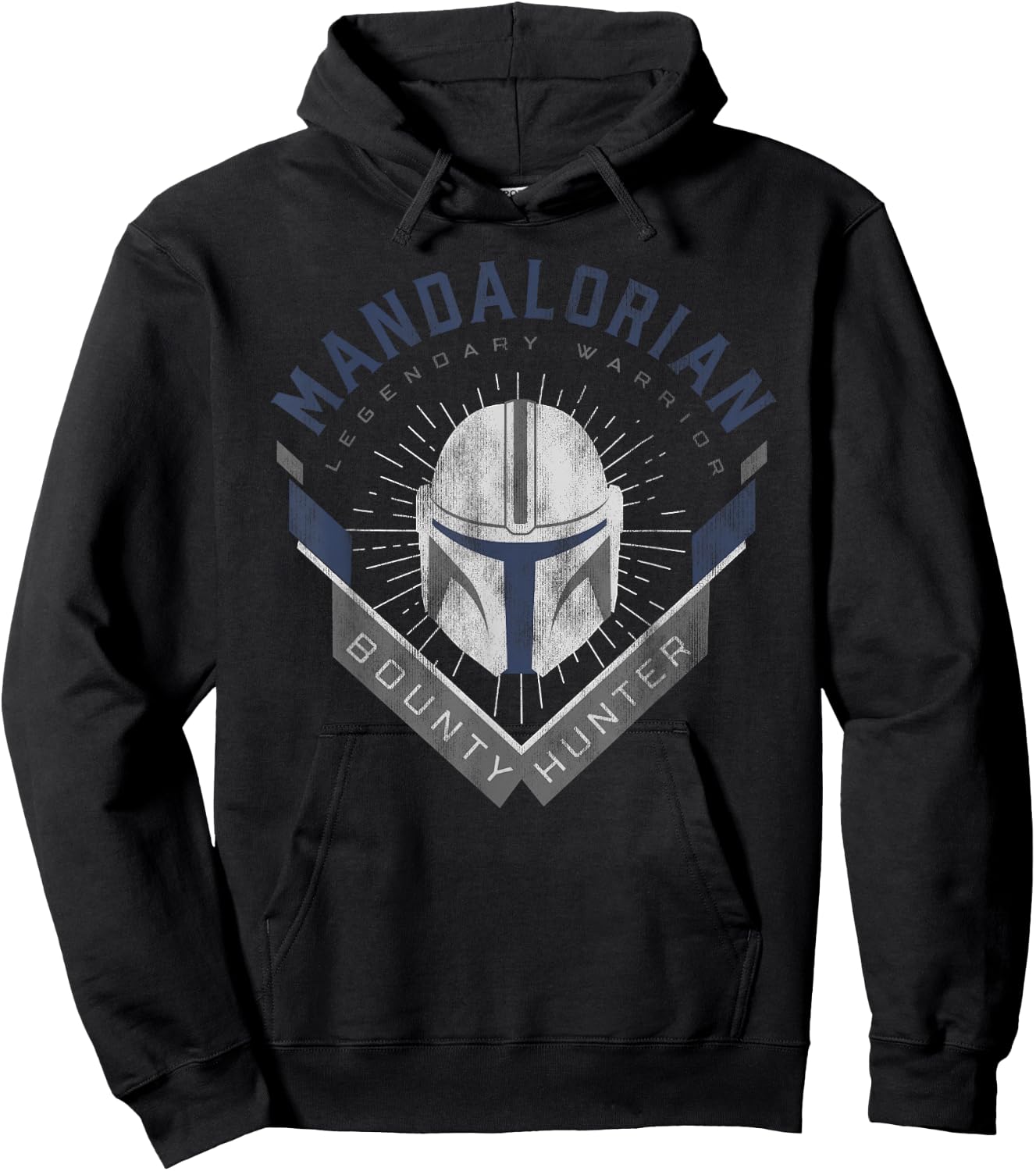 Star Wars The Mandalorian Legendary Warrior Bounty Hunter Hoodie - Hoodie | Black