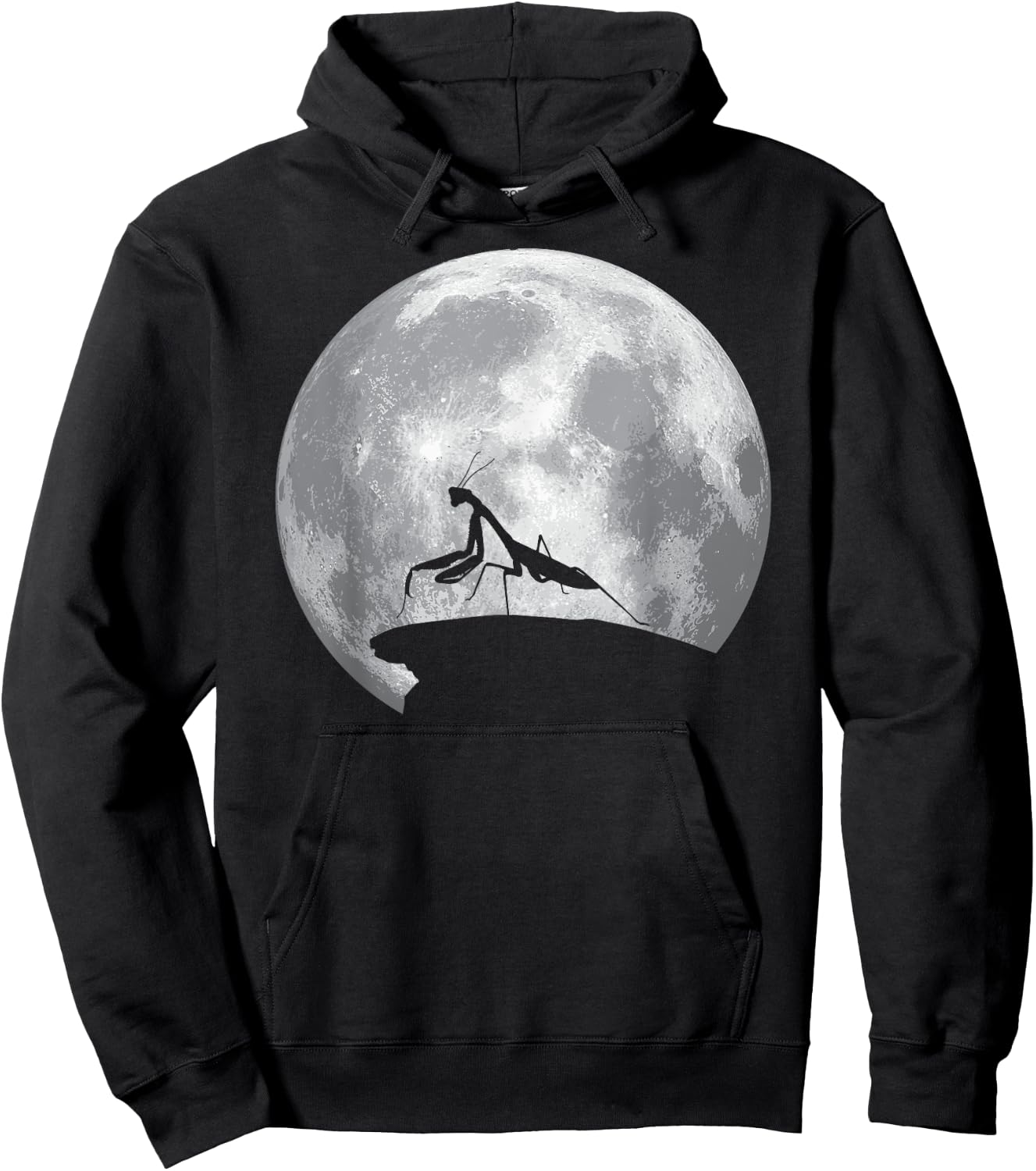 PRAYING MANTIS And Moon Vintage Halloween Costume Hoodie - Hoodie | Black
