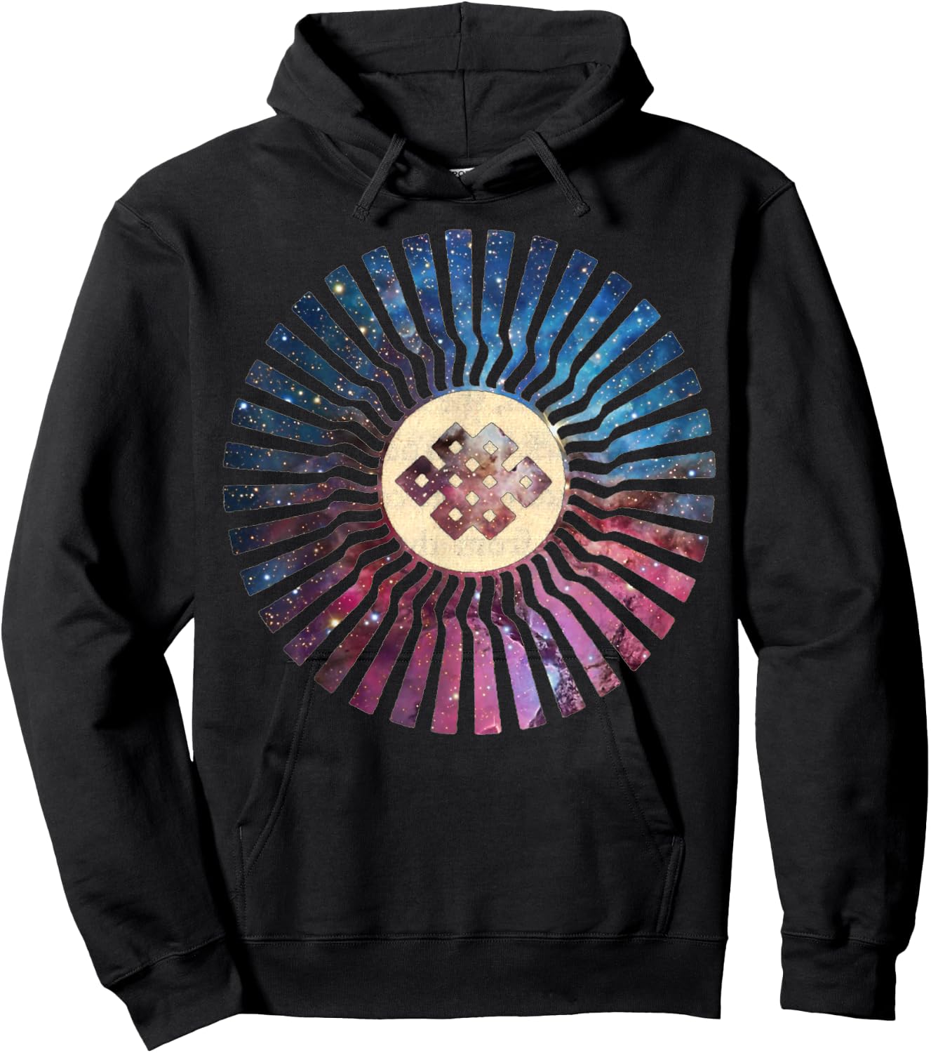 Shambhala Great Eastern Sun - Tibetan Buddhist Enlightenment Hoodie - Hoodie | Black