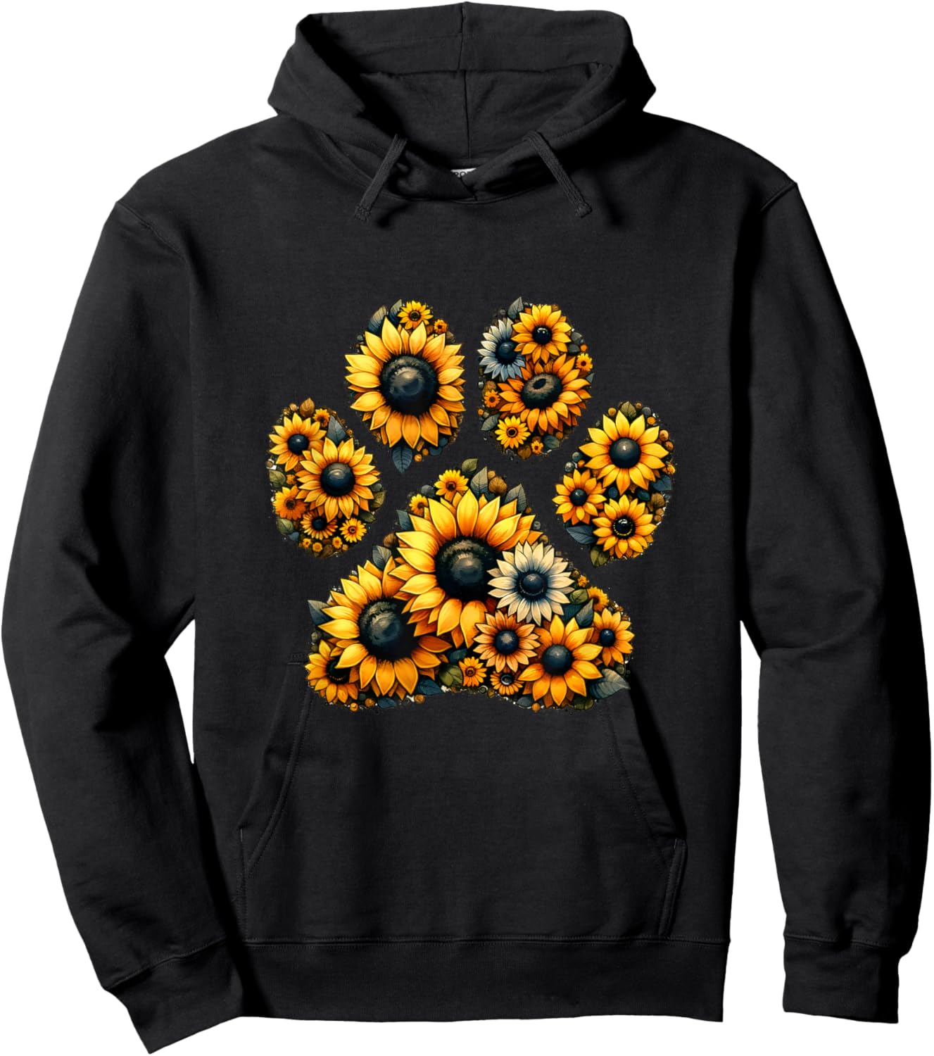 Dog Paw Heart Dog Mum Dog Lover Dog Love Dogs Women Kids Hoodie - Hoodie | Black