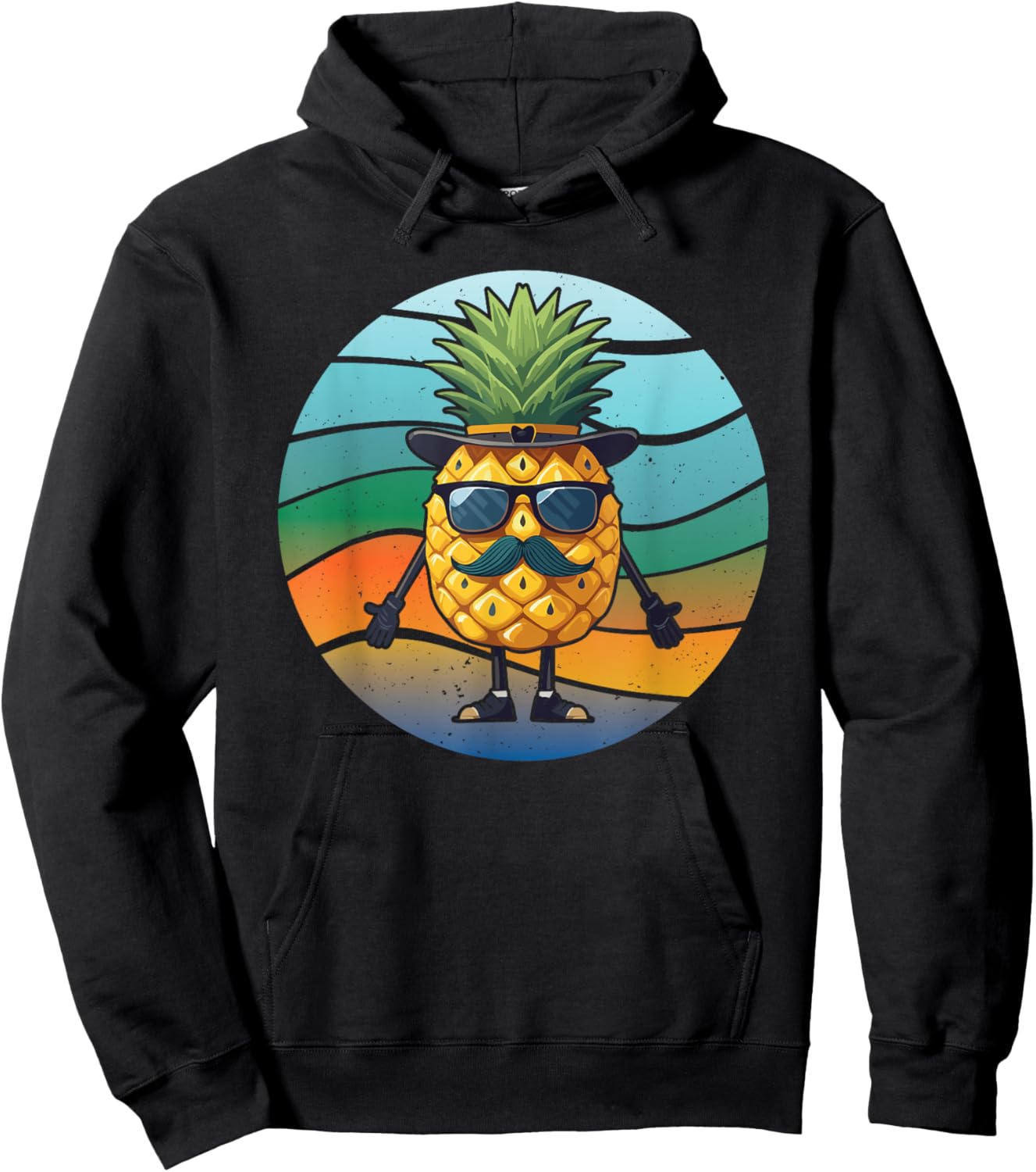 Pineapple Novelty Women Kids Pineapple Fruit Lover Hoodie - Hoodie | Black