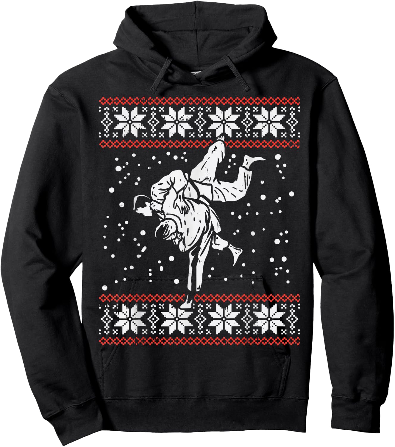 Brazilian Jiu Jitsu Judo Throw Christmas Martial Arts Gift Hoodie - Hoodie | Black