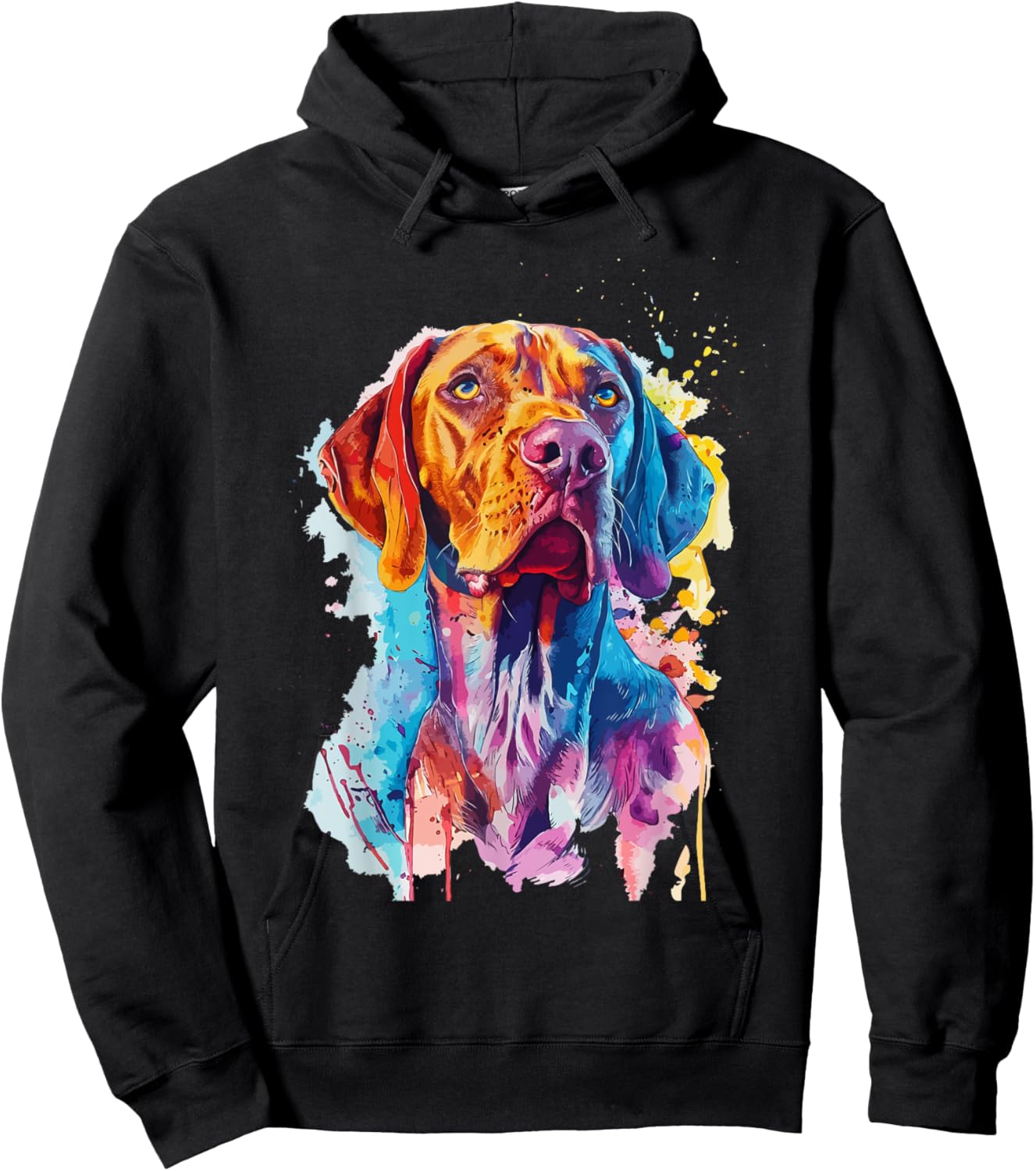 Vizsla Lovers Pop Art Design Vizsla Dog Women Kids Hoodie - Hoodie | Black