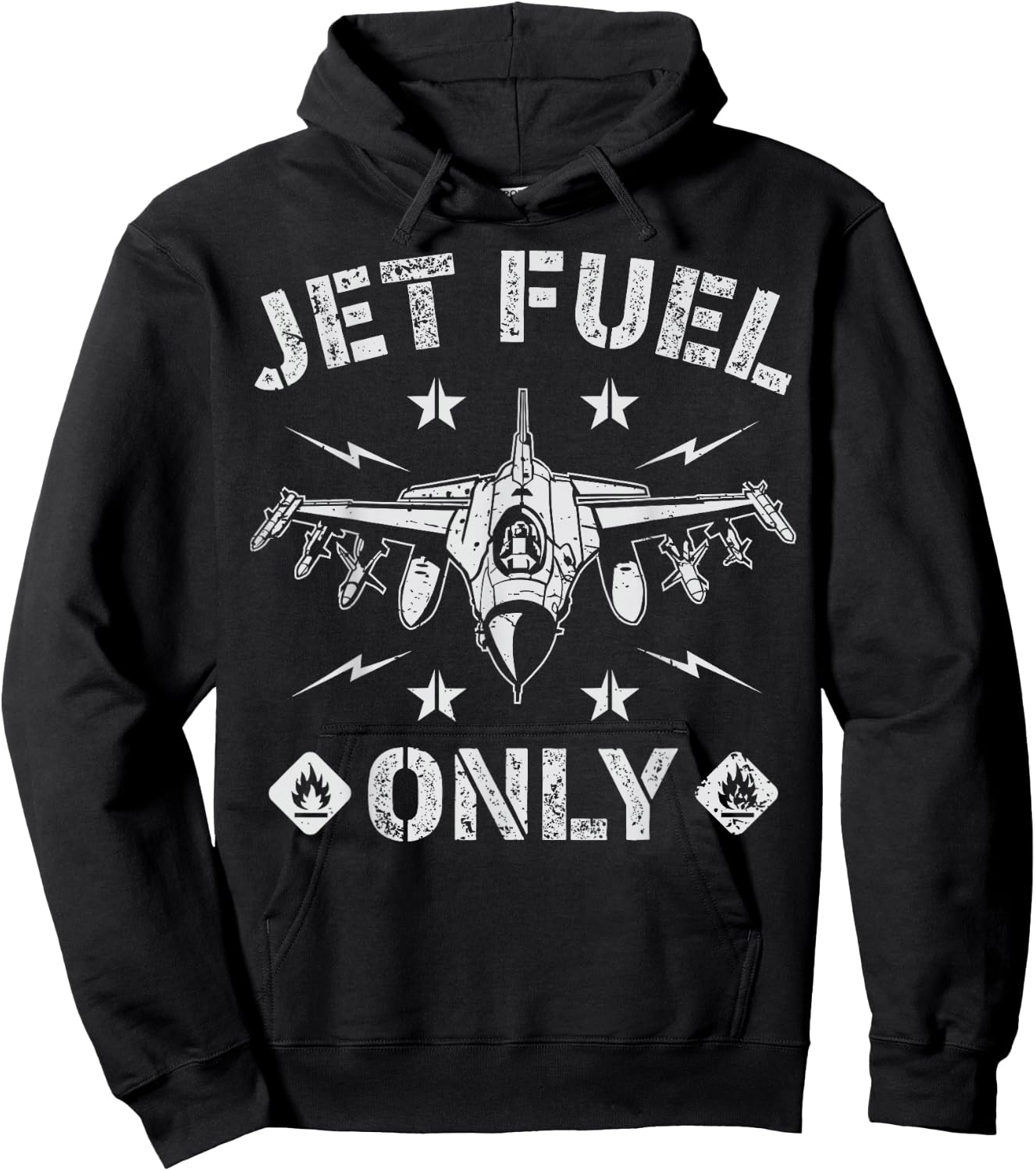 Jet Fuel Only Funny Pilot Aircraft Mechanic Aviation Gifts Hoodie - Hoodie | Black