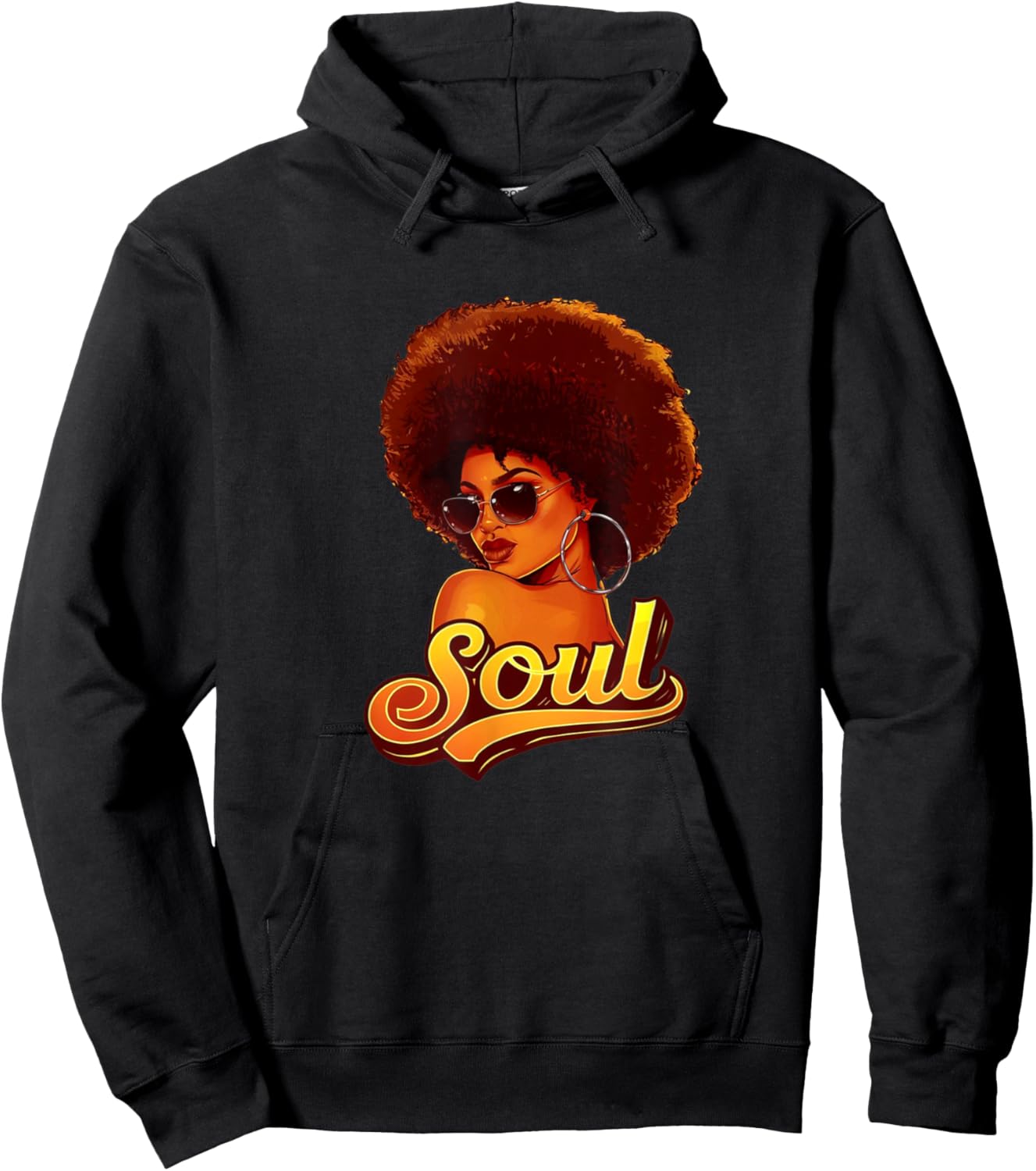 Vintage Funk Soul Music, Brotha, Sista Retro 60s 70s 80s Hoodie - Hoodie | Black