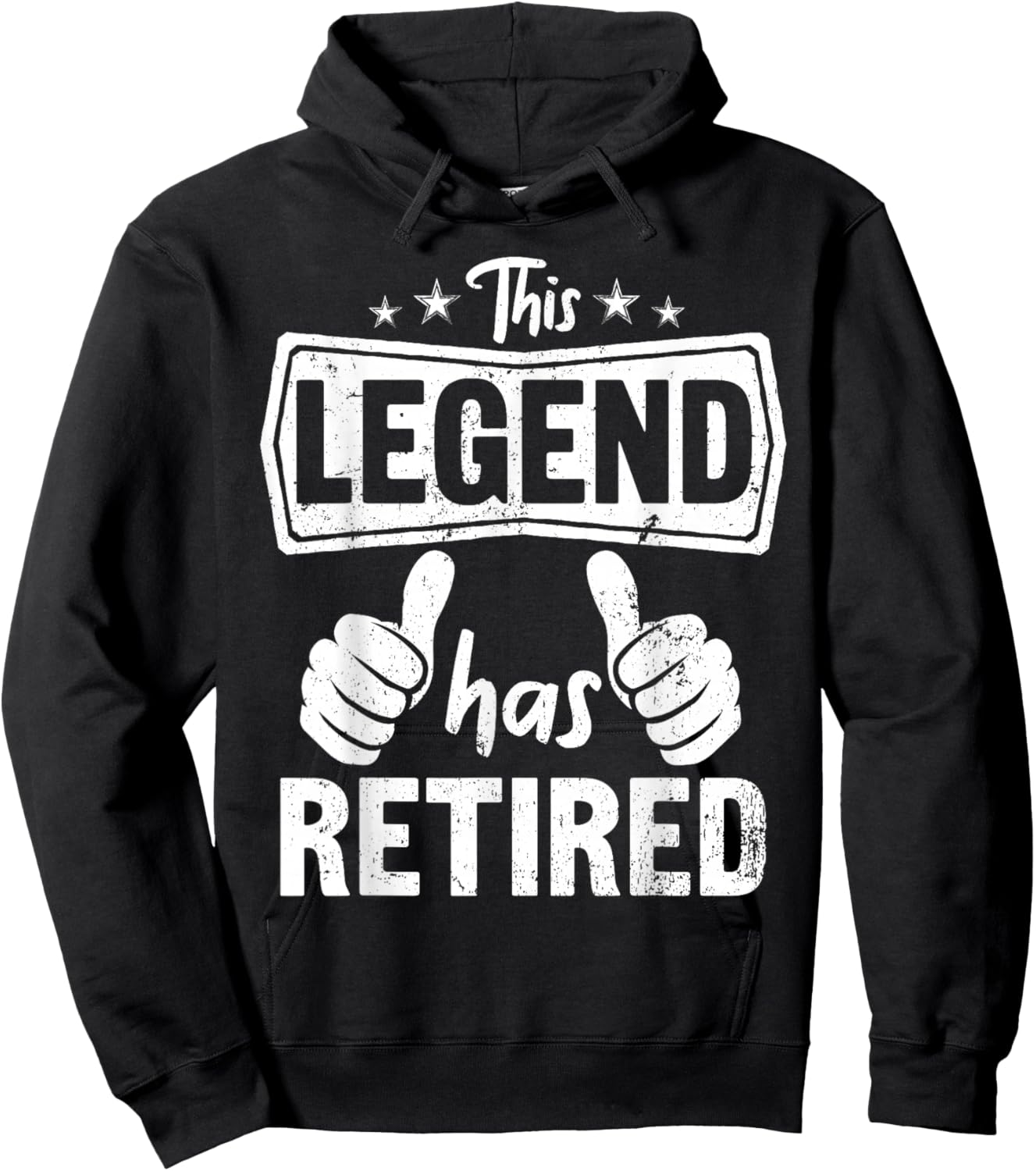 Funny Retirement Design Retiring Dad Men Legend Has Retired Hoodie - Hoodie | Black
