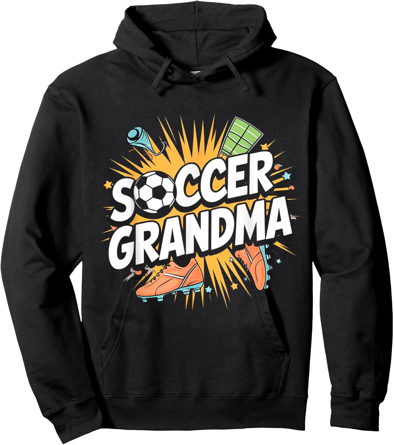Soccer Grandma Grandmother Soccer Player Hoodie - Hoodie | Black