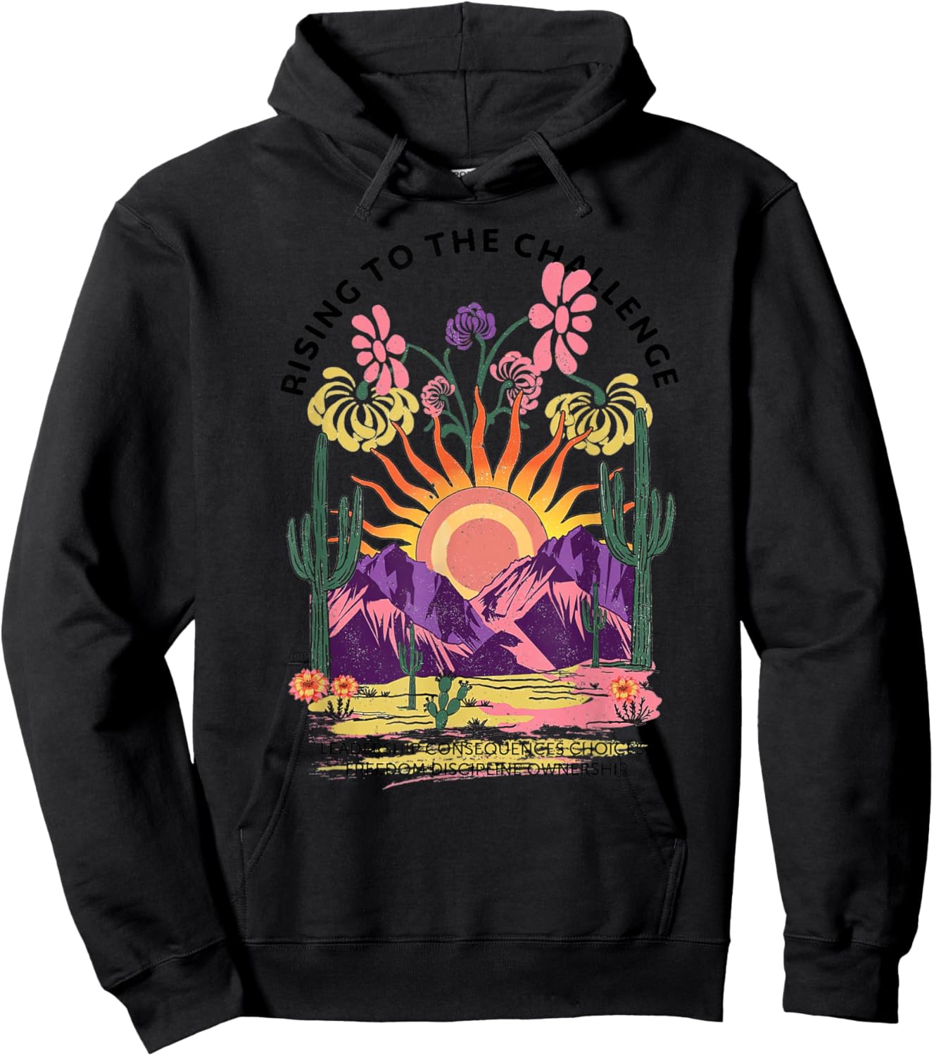 Rising to the Challenge Homeschool Classical Conversations Hoodie - Hoodie | Black