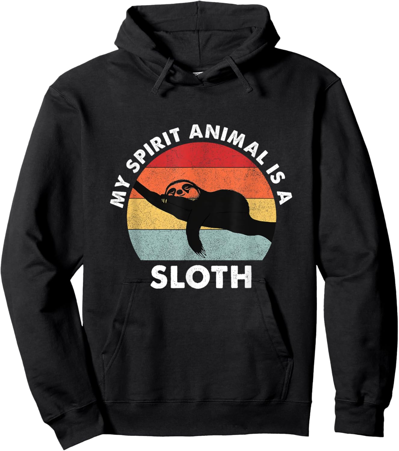 My Spirit Animal Is A Sloth Hoodie - Hoodie | Black