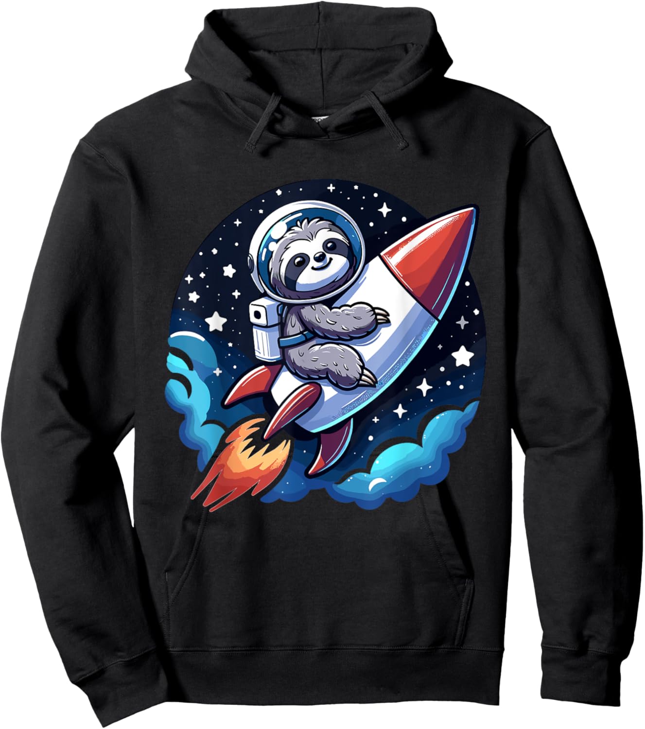 Rocket sloth boy Astonaut Hoodie - Hoodie | Black
