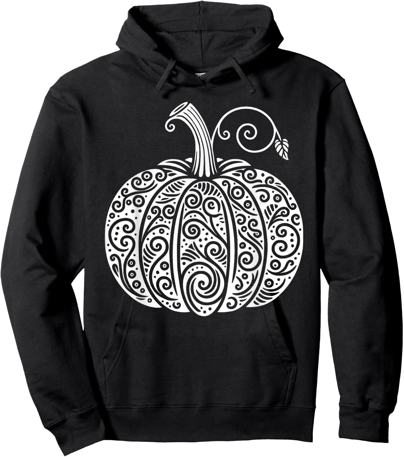 Autumn Fall Pumpkin Shirt Women Cute Thanksgiving Halloween Hoodie - Hoodie | Black