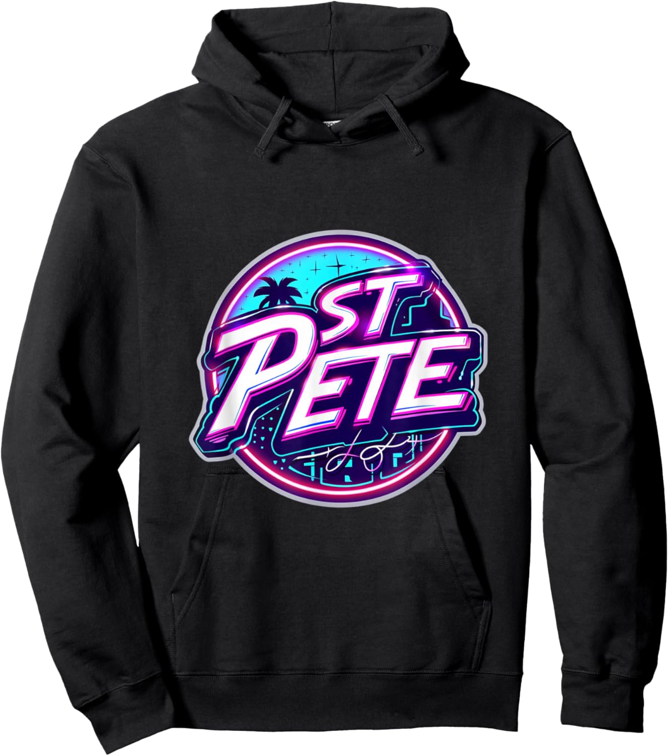 St. Pete Beach Florida St. Petersburg Palm Trees Sunshine Hoodie - Hoodie | Black