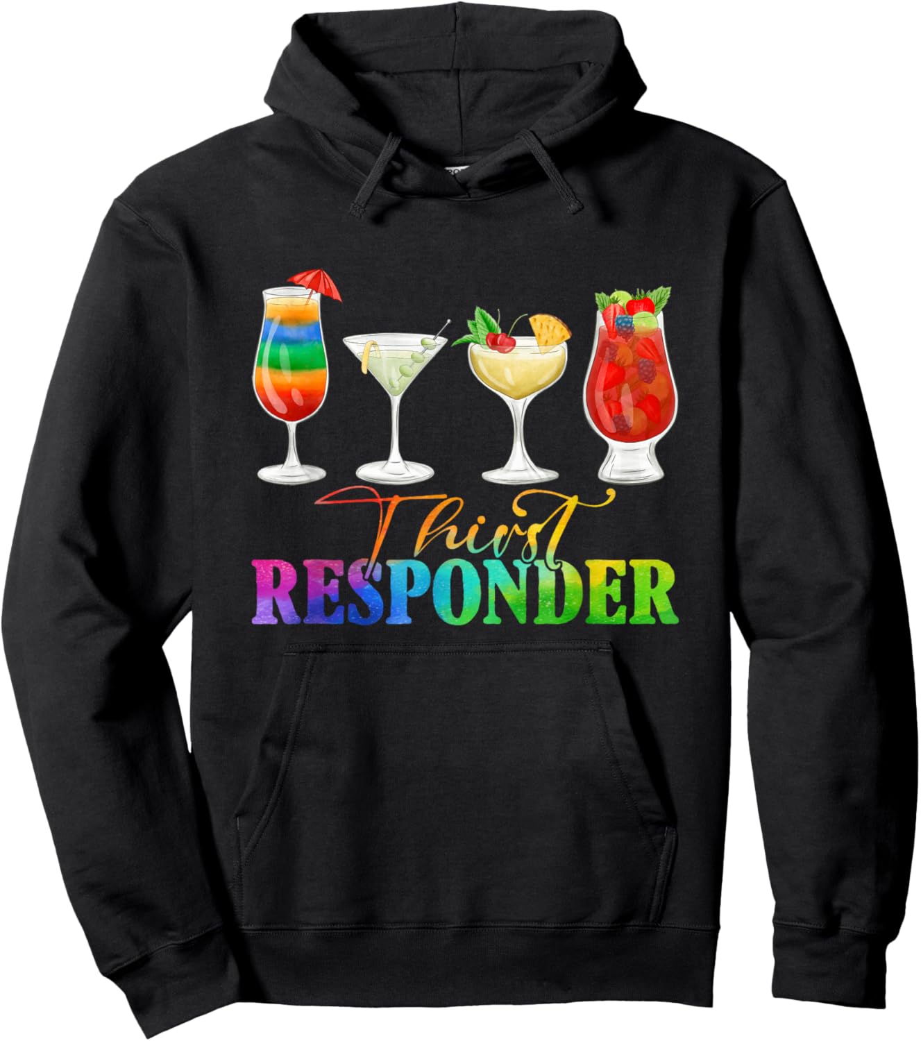 Thirst Response Responder Funny Bartender Mixologists Hoodie - Hoodie | Black