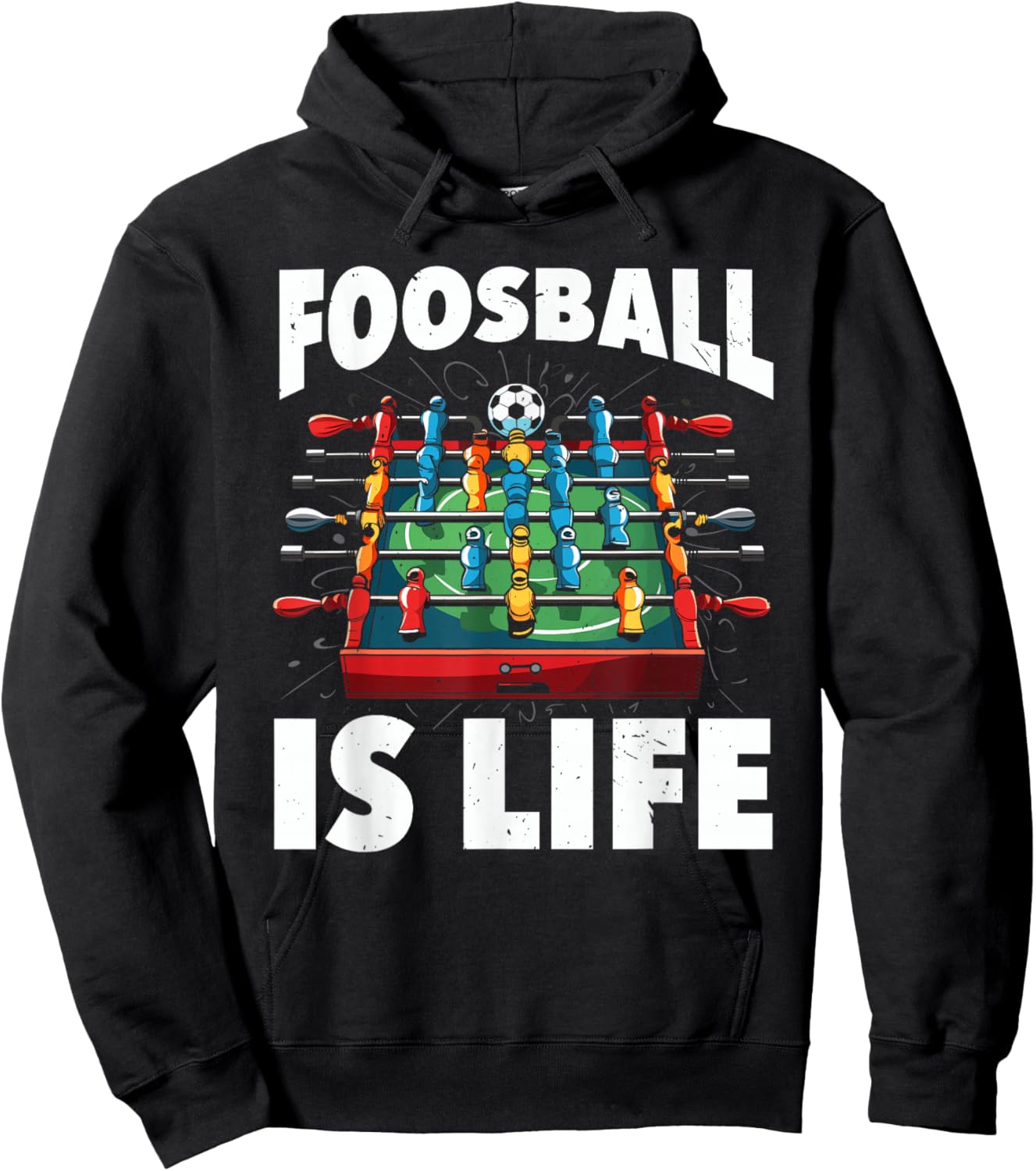 Foosball Table Soccer Table Top Game Table Football Hoodie - Hoodie | Black