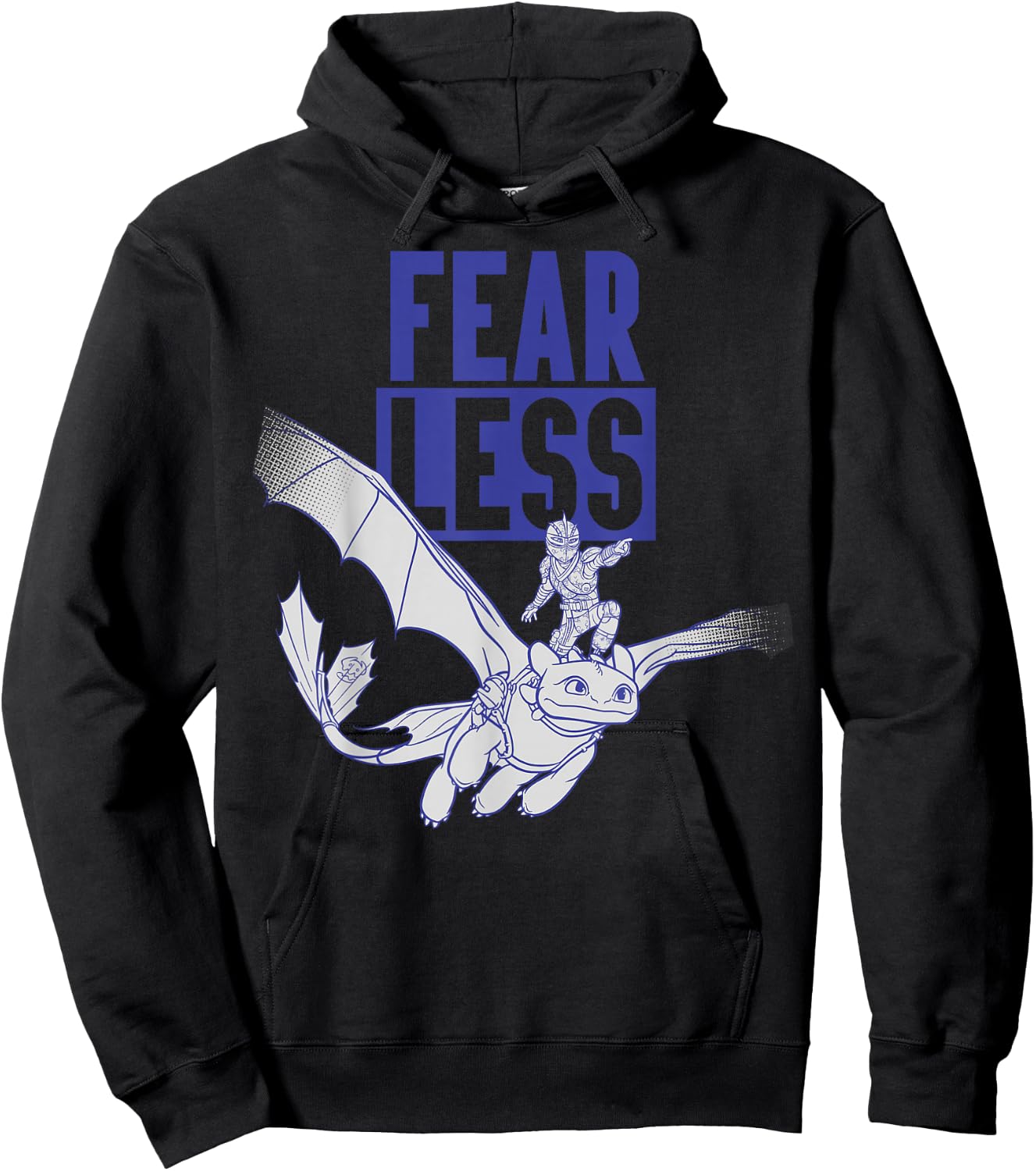 How to Train Your Dragon 3 Hidden World Fear Less Hoodie - Hoodie | Black