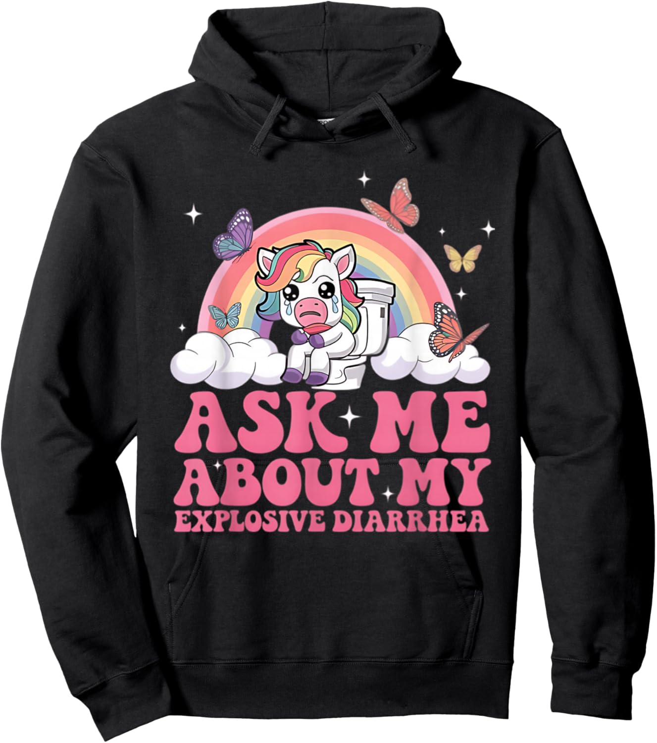 Funny Inappropriate Embarrassing Gag Meme Adult Humor Women Hoodie - Hoodie | Black